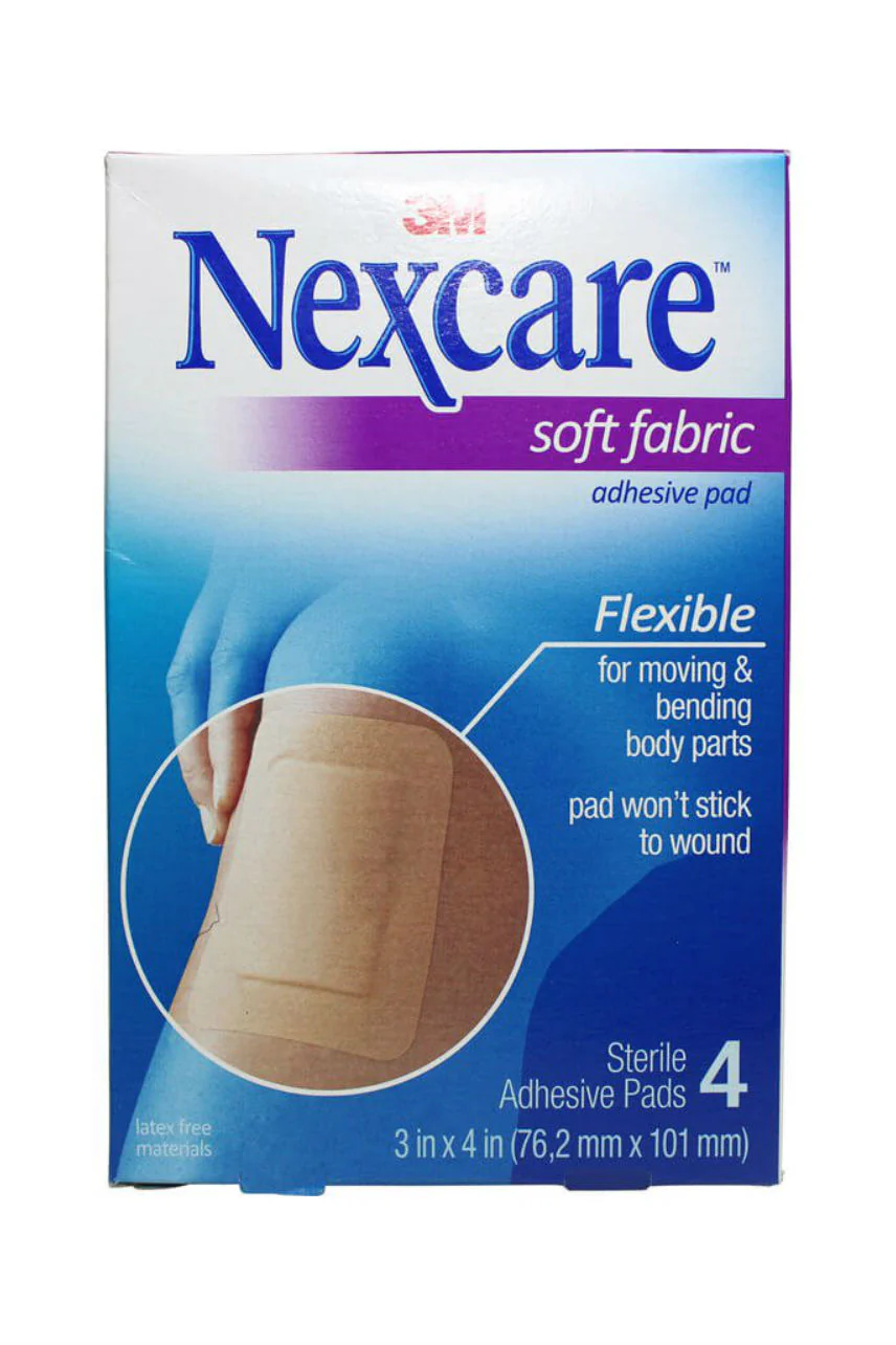 Nexcare Soft Fabric Adhesive Gauze Pad 4