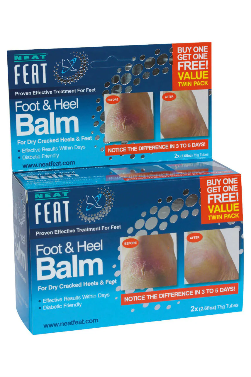 NEAT FEAT Foot & Heel Balm 2For1 75g