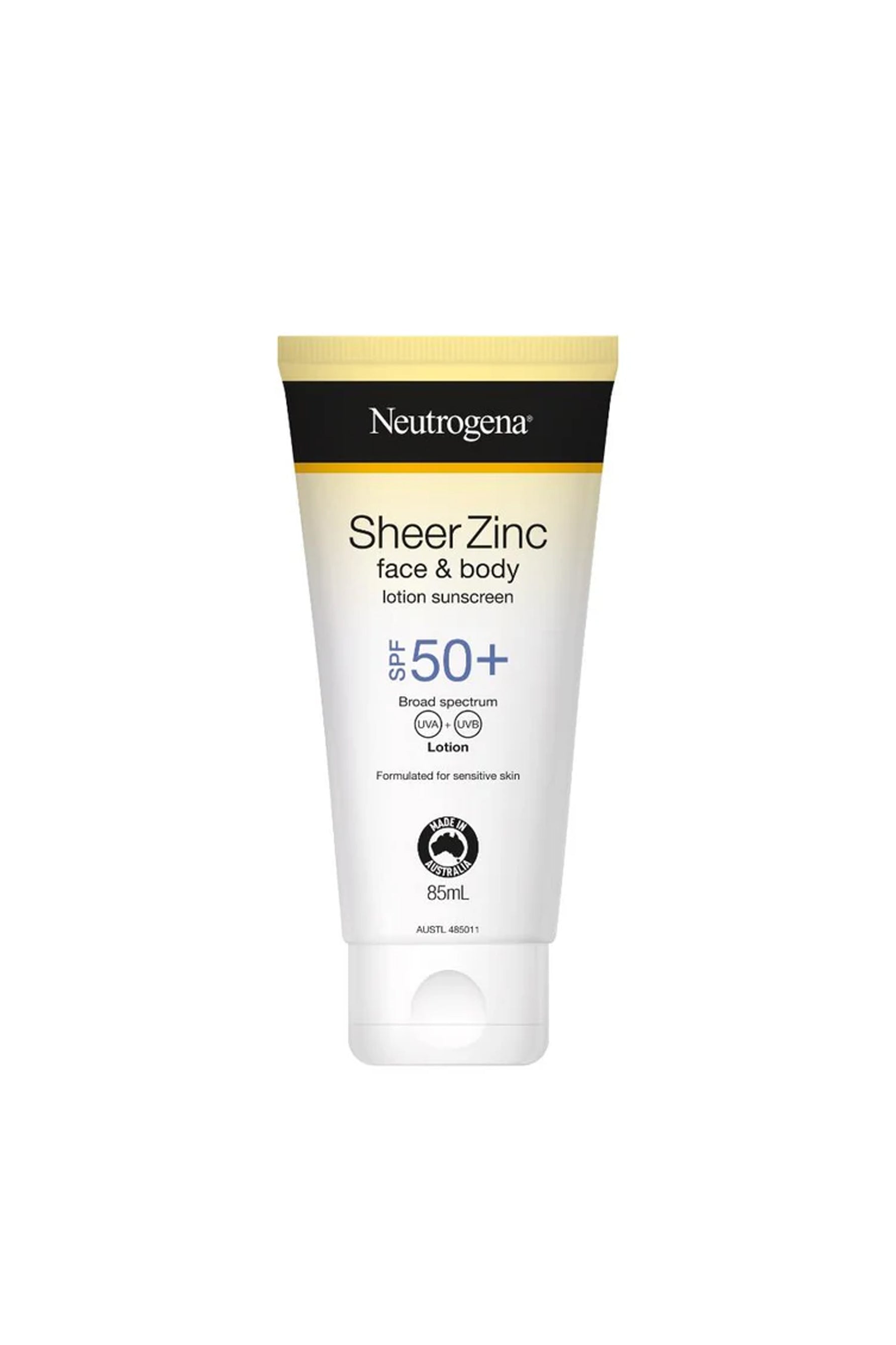 NEUTROGENA Sheer Zinc Body Lotion SPF50+ 85ml
