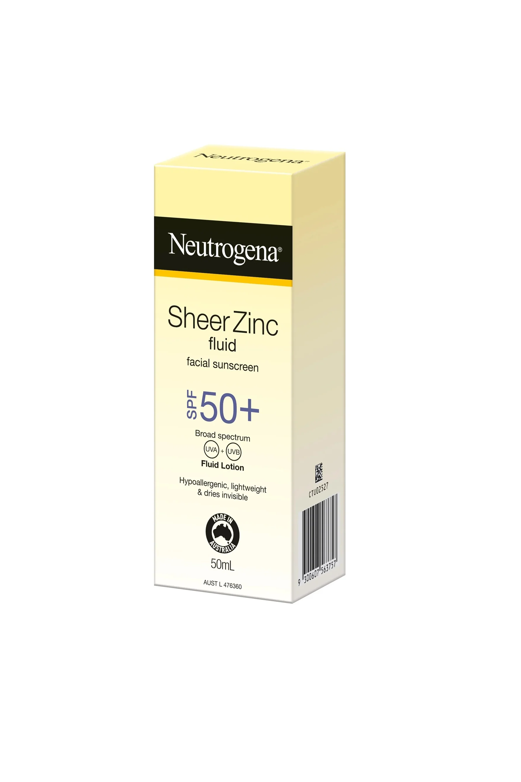 NEUTROGENA Sheer Zinc Face Fluid SPF50+ 50ml