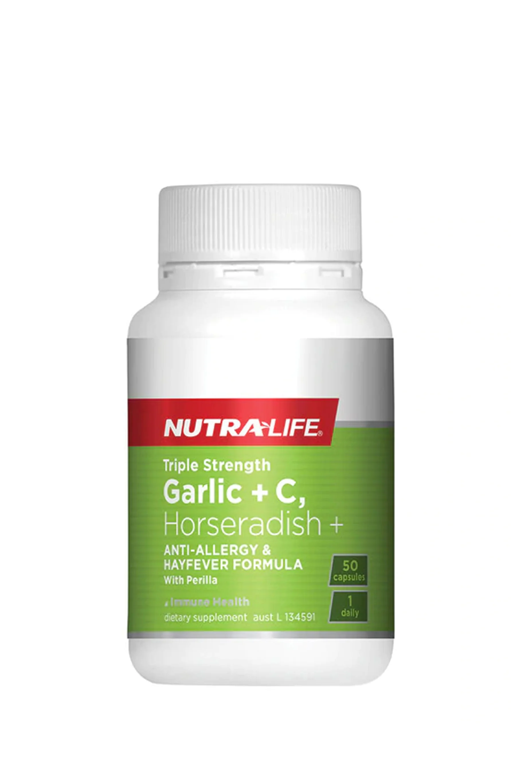 NUTRALIFE Triple Strength Garlic + C Horseradish & Histidine 50s