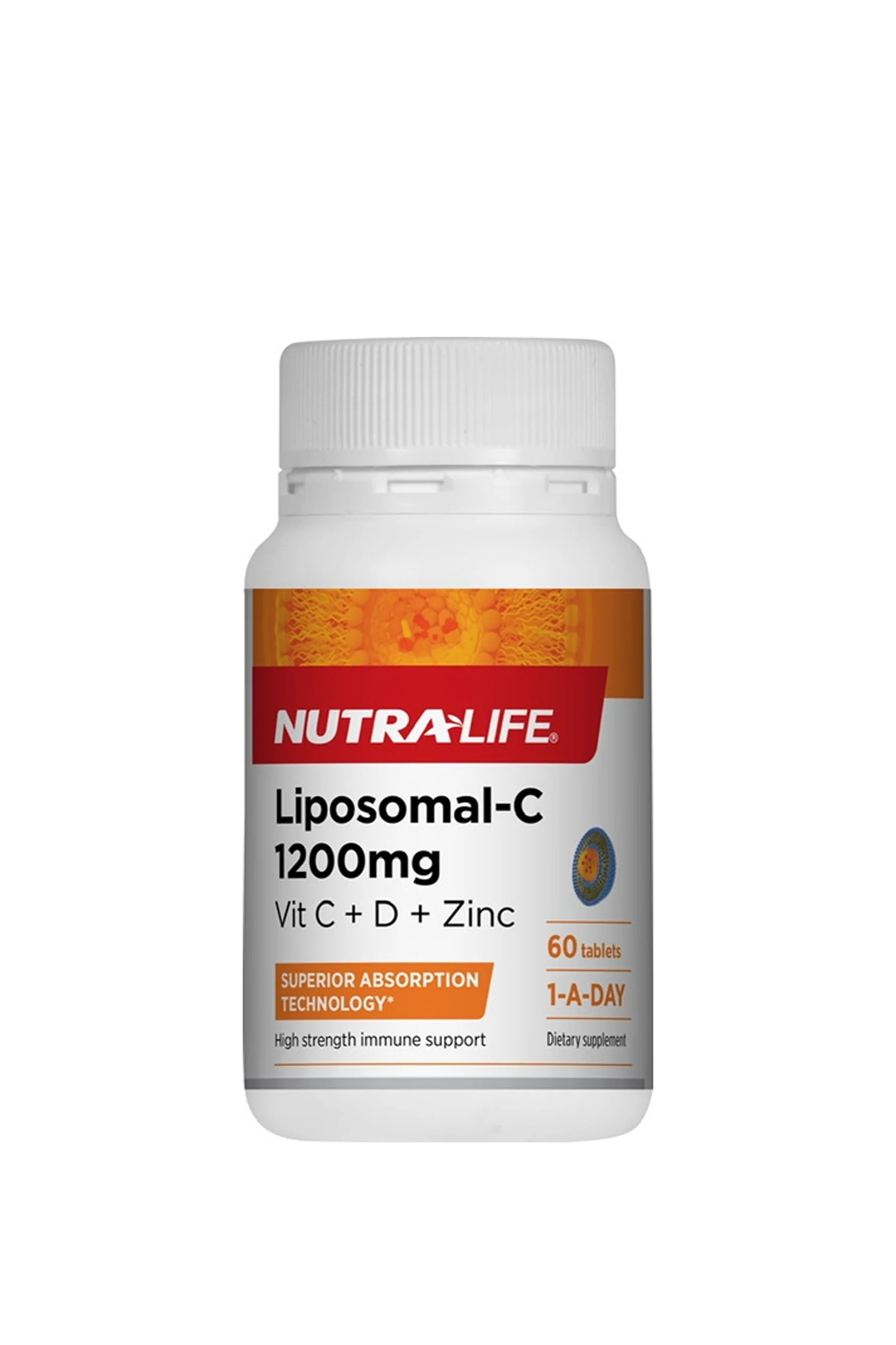 NUTRALIFE Liposomal C 1200mg Vitamin C With Vit D & Zinc 30 Tablets