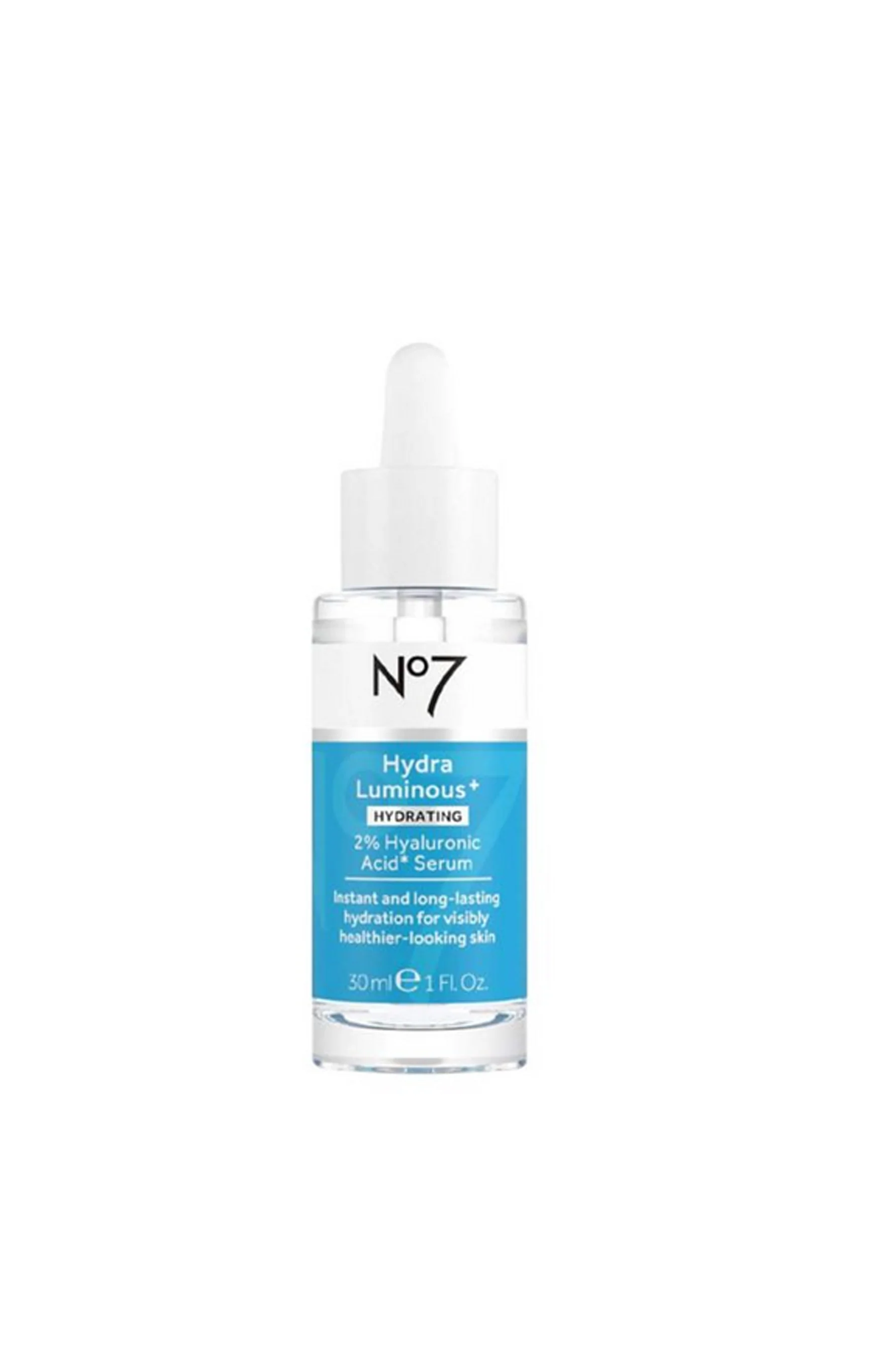 No7 HydraLuminous+ 2% Hyaluronic Acid Serum 30ml