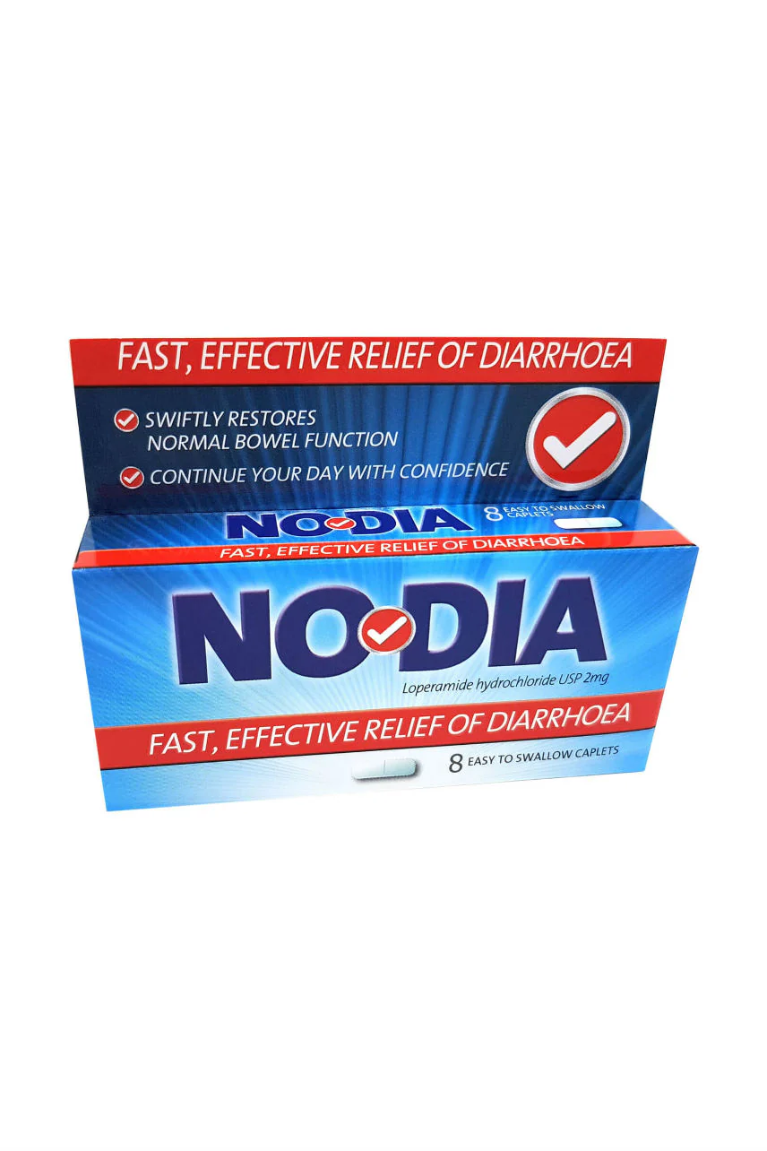 NODIA Loperamide Hcl 2mg 8 Capsules