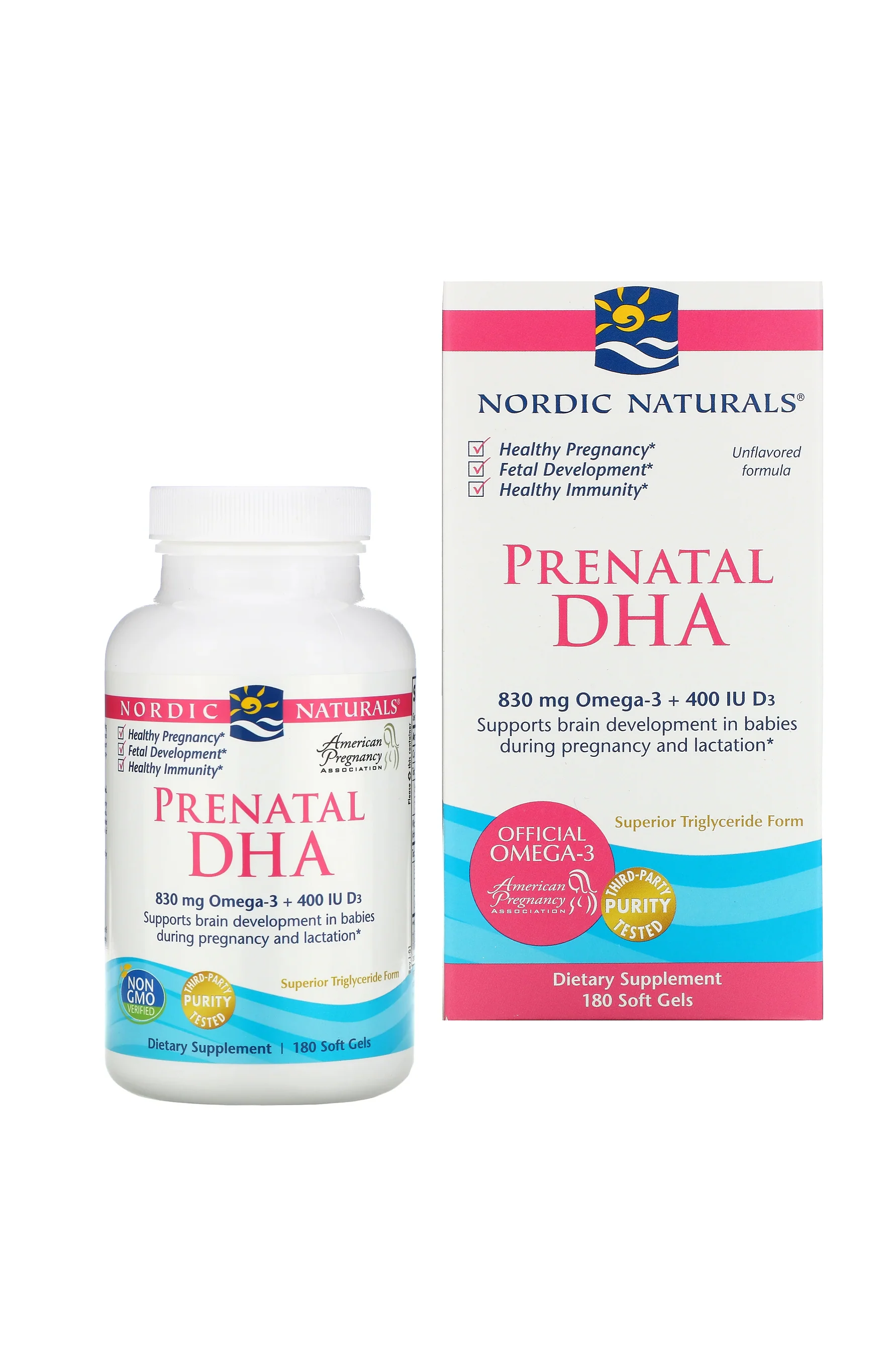 NORDIC NATURALS Prenatal DHA 180 Gel Capsules