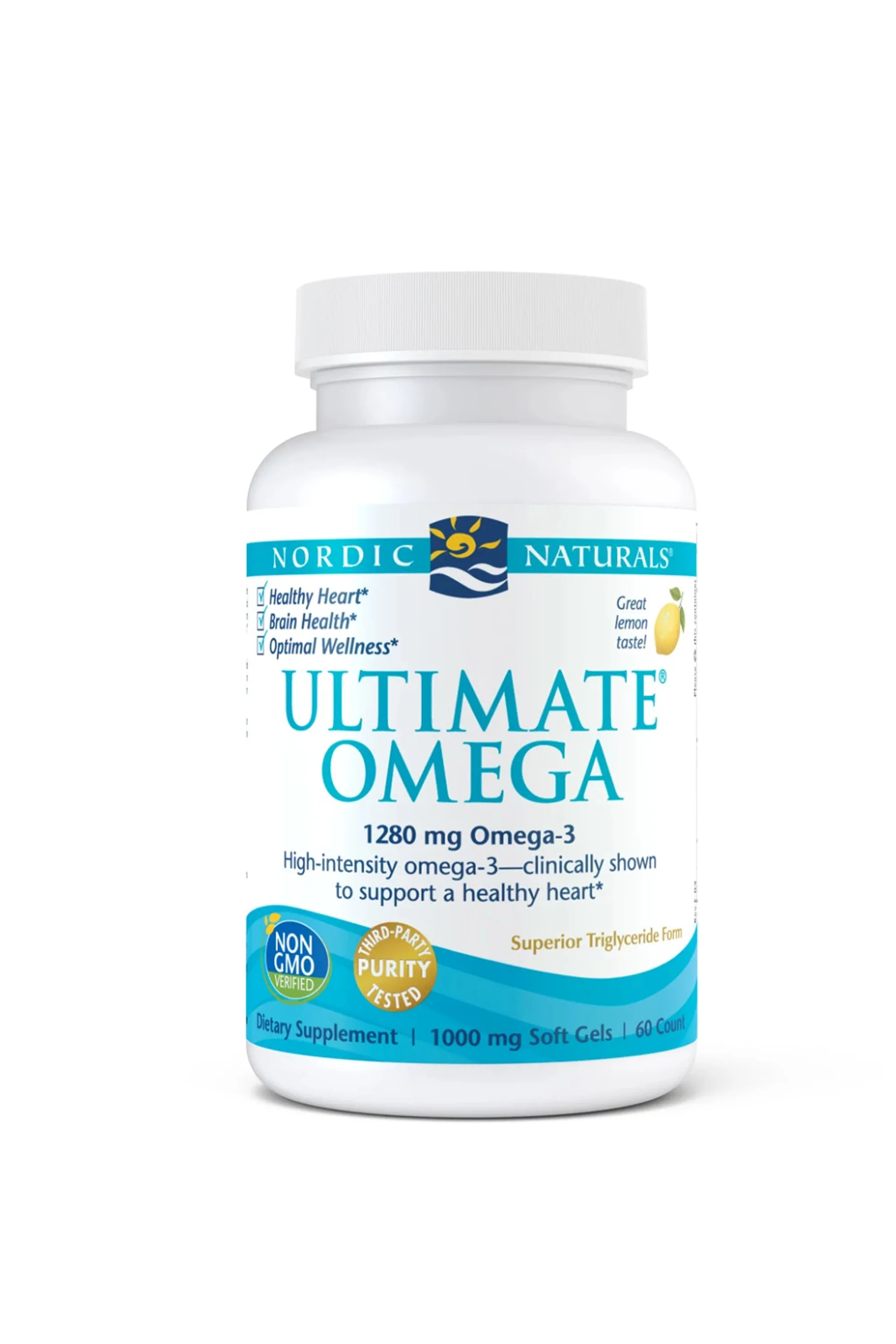 NORDIC NATURALS Ultimate Omega Lemon 60 Gel Capsules