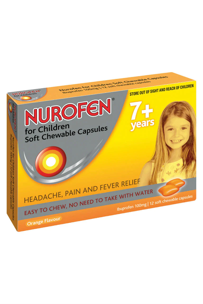 NUROFEN Child 7+ Chewable Orange 12s