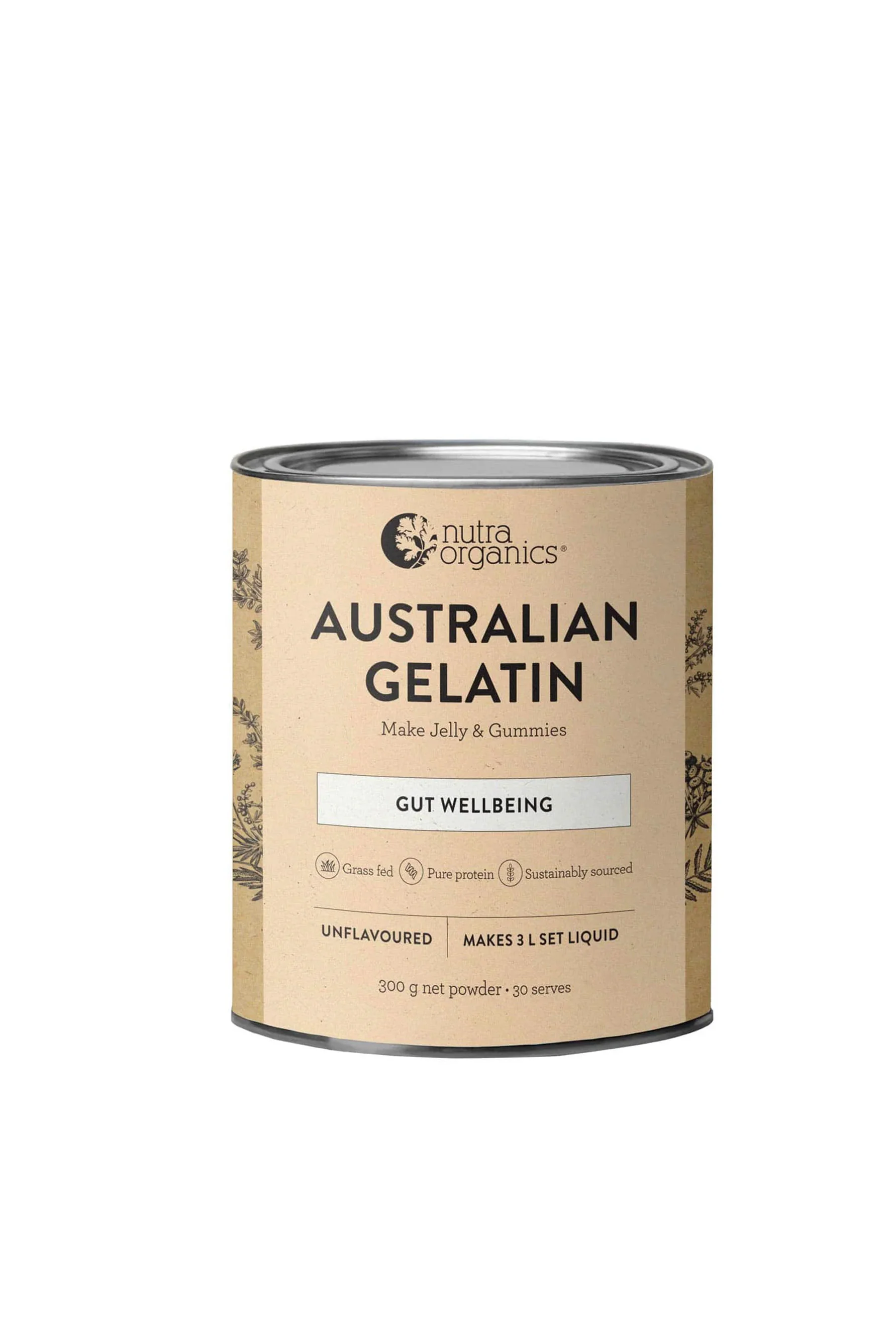 NUTRA ORGANICS Natural Gelatin 300g