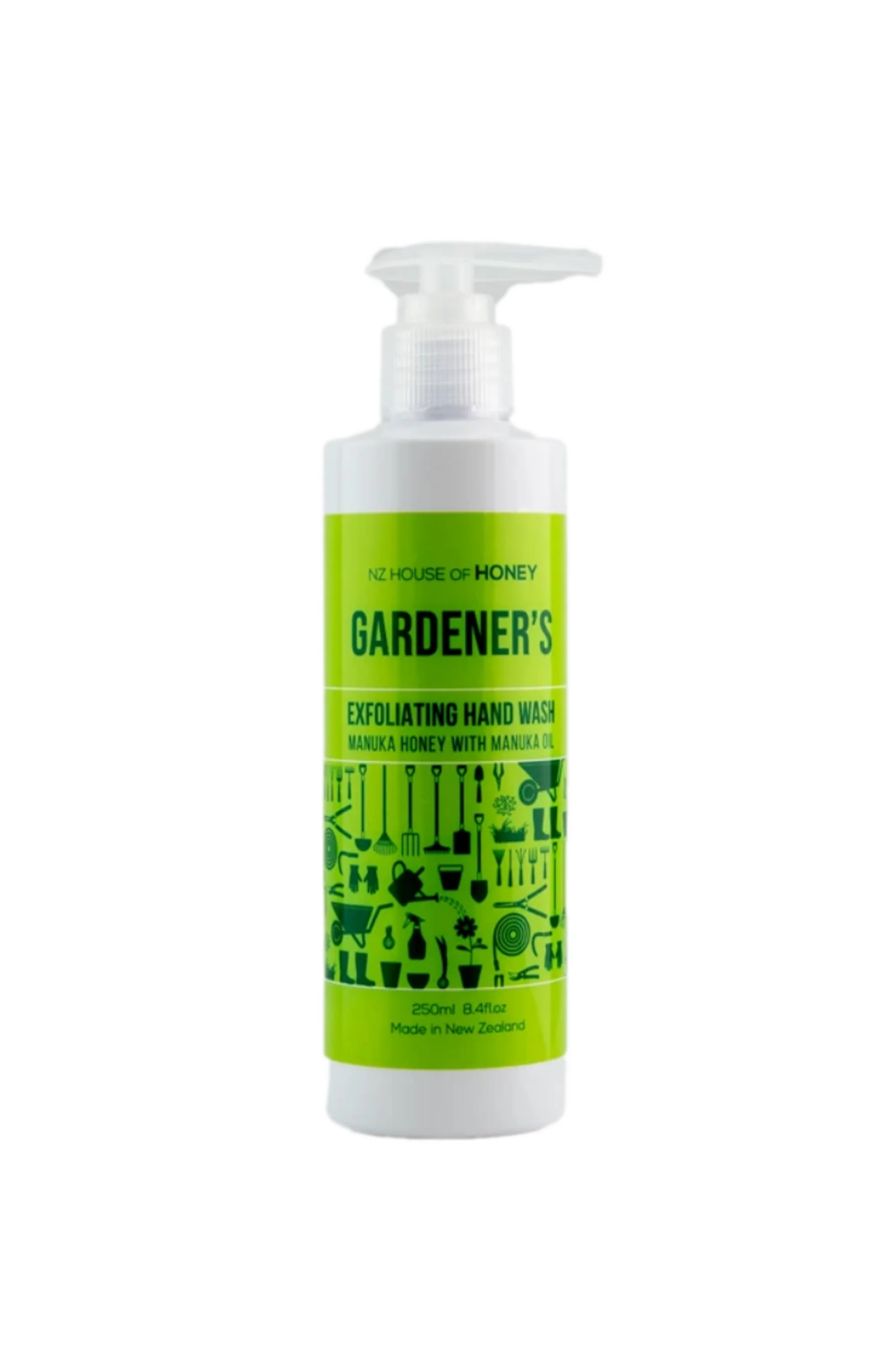 NZ HOUSE OF HONEY Gardeners Manuka Honey with Manuka Oil Exfoliating Hand Wash 250ml