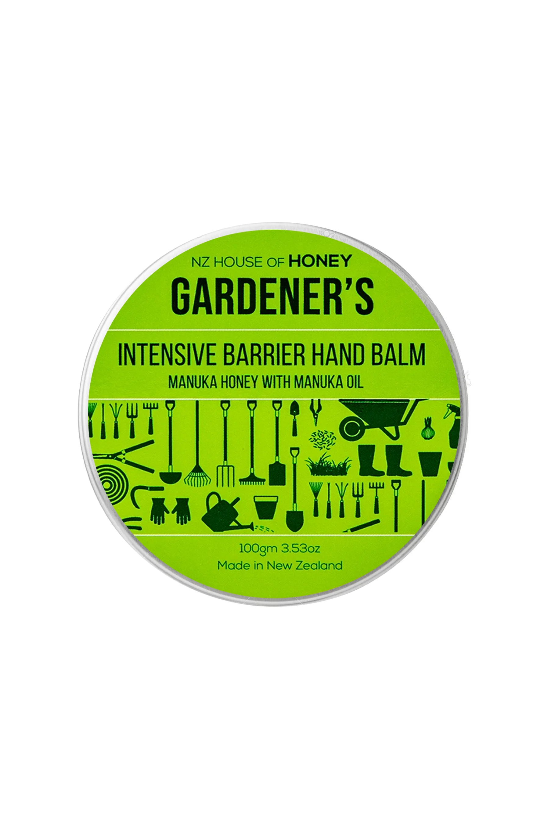 NZ HOUSE OF HONEY Gardeners Manuka Honey with Manuka Oil Intensive Barrier Hand Balm Pot 100gm