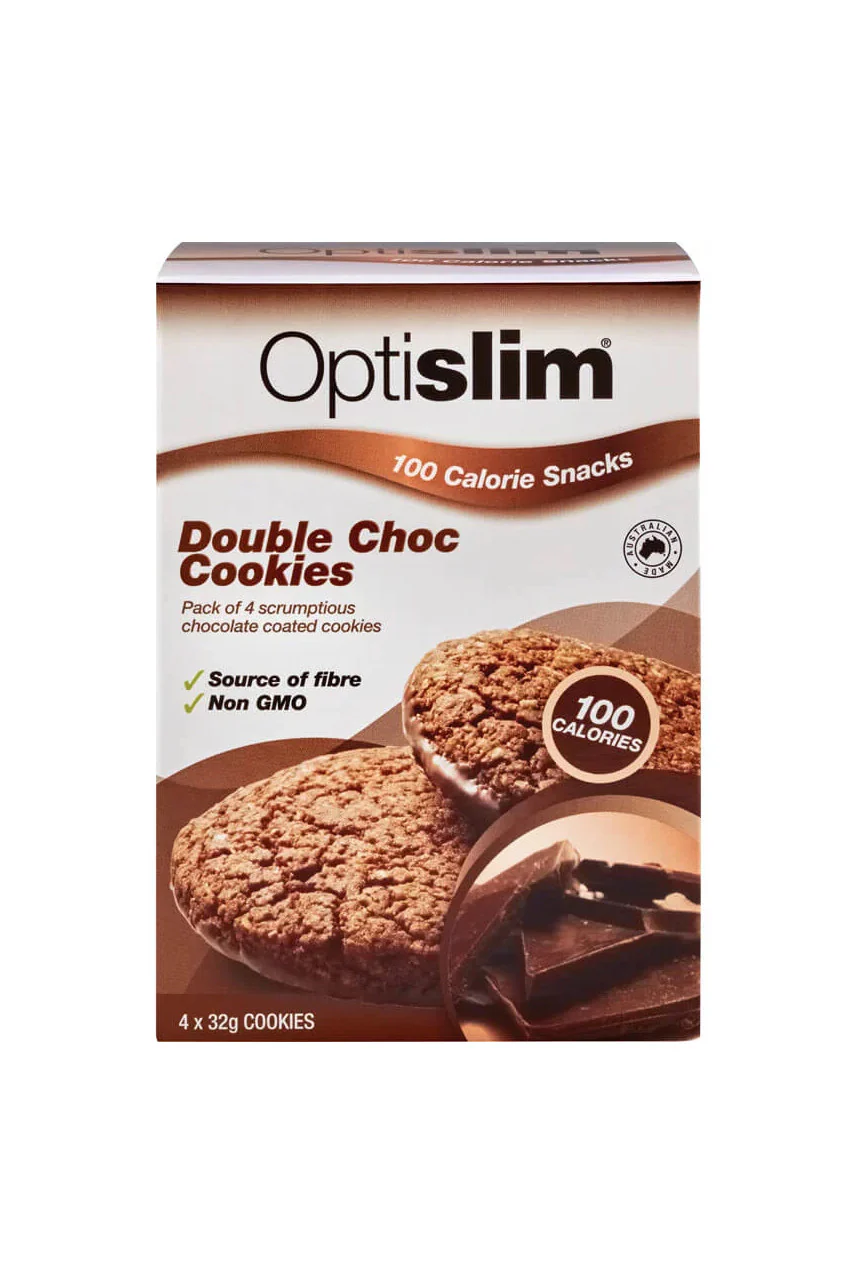 Optislim 100 Calorie Snack Cookie Double Chocolate 32g x 4