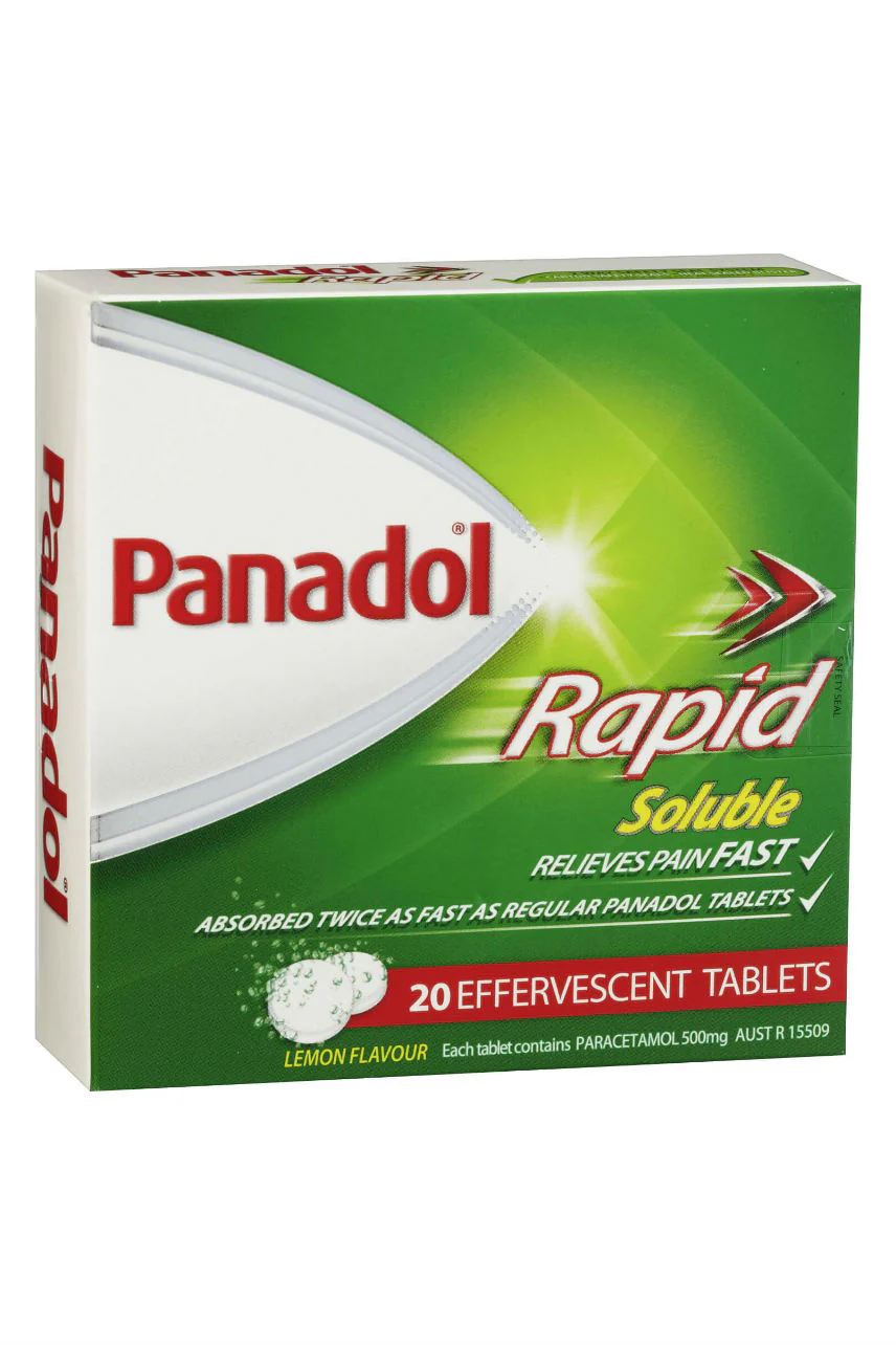 PANADOL Rapid Soluble Tablets Effervescent 20s