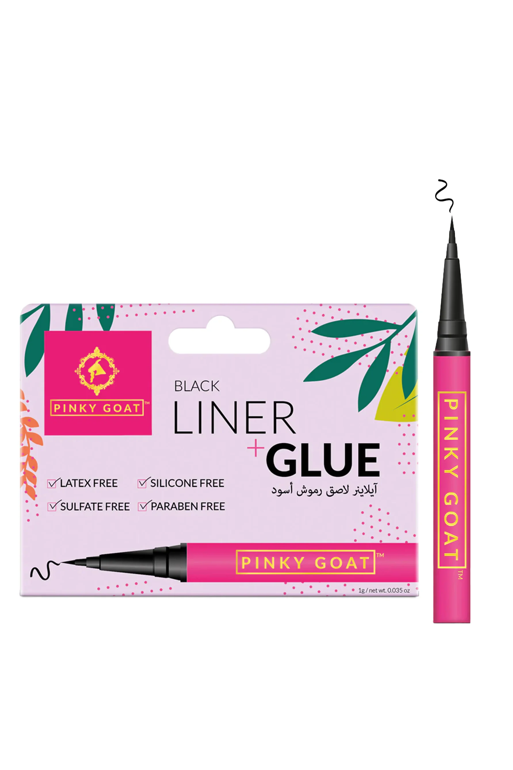 PINKY GOAT 2 In 1 Black Eyeliner and Glue