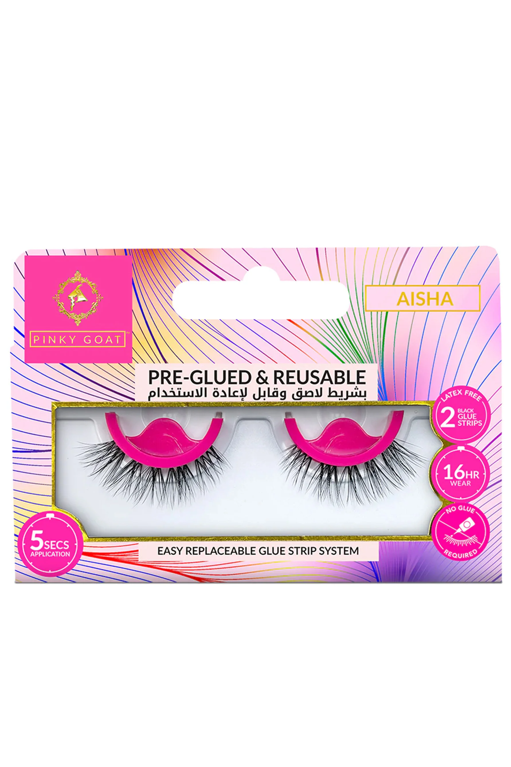 PINKY GOAT Pre Glued Aisha Lash