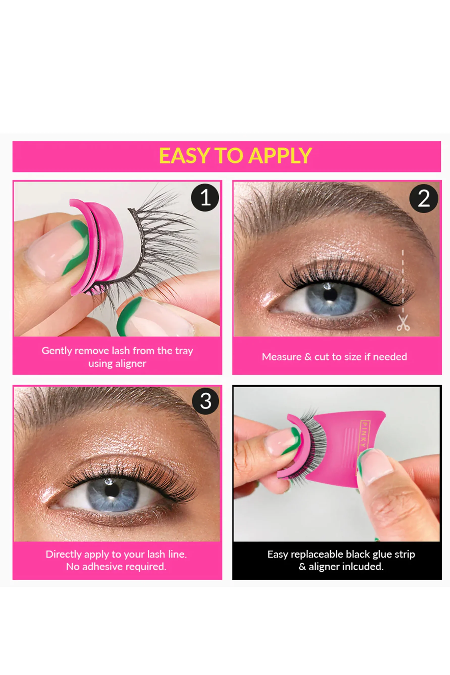 PINKY GOAT PreGlued Gisela Lash - Image 3