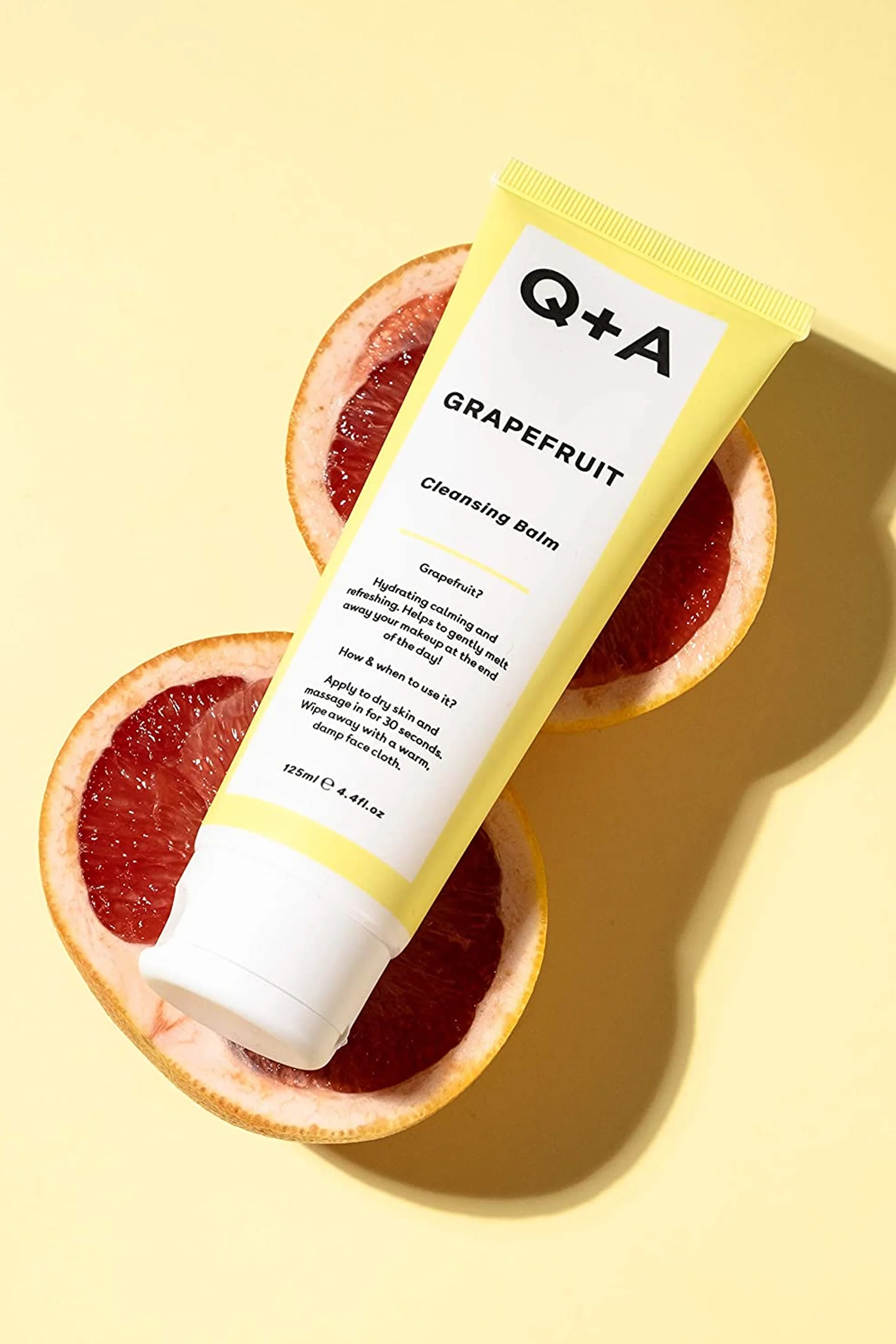Q+A Grapefruit Cleansing Balm 125ml - Image 2