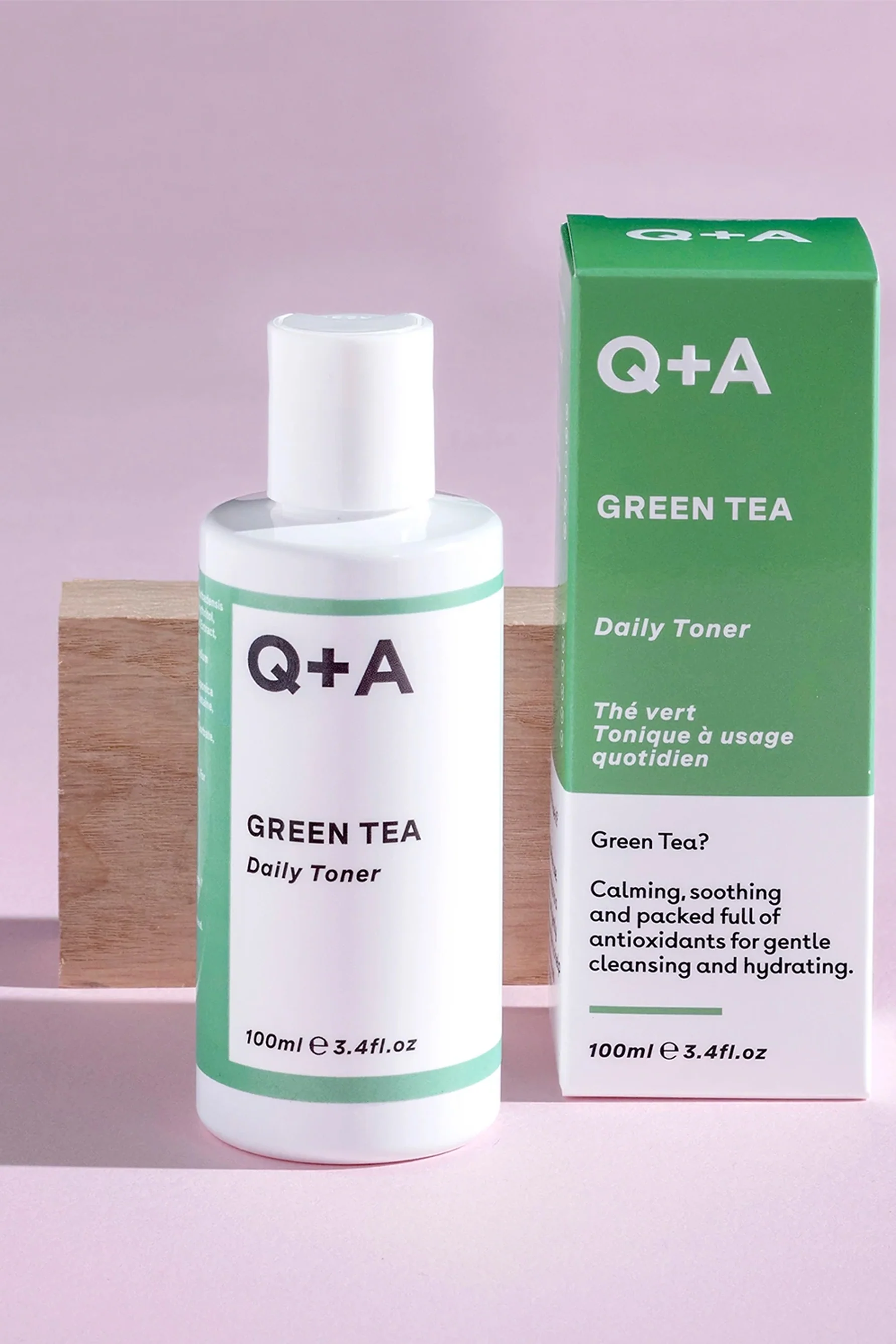 Q+A Green Tea Toner 100ml - Image 2