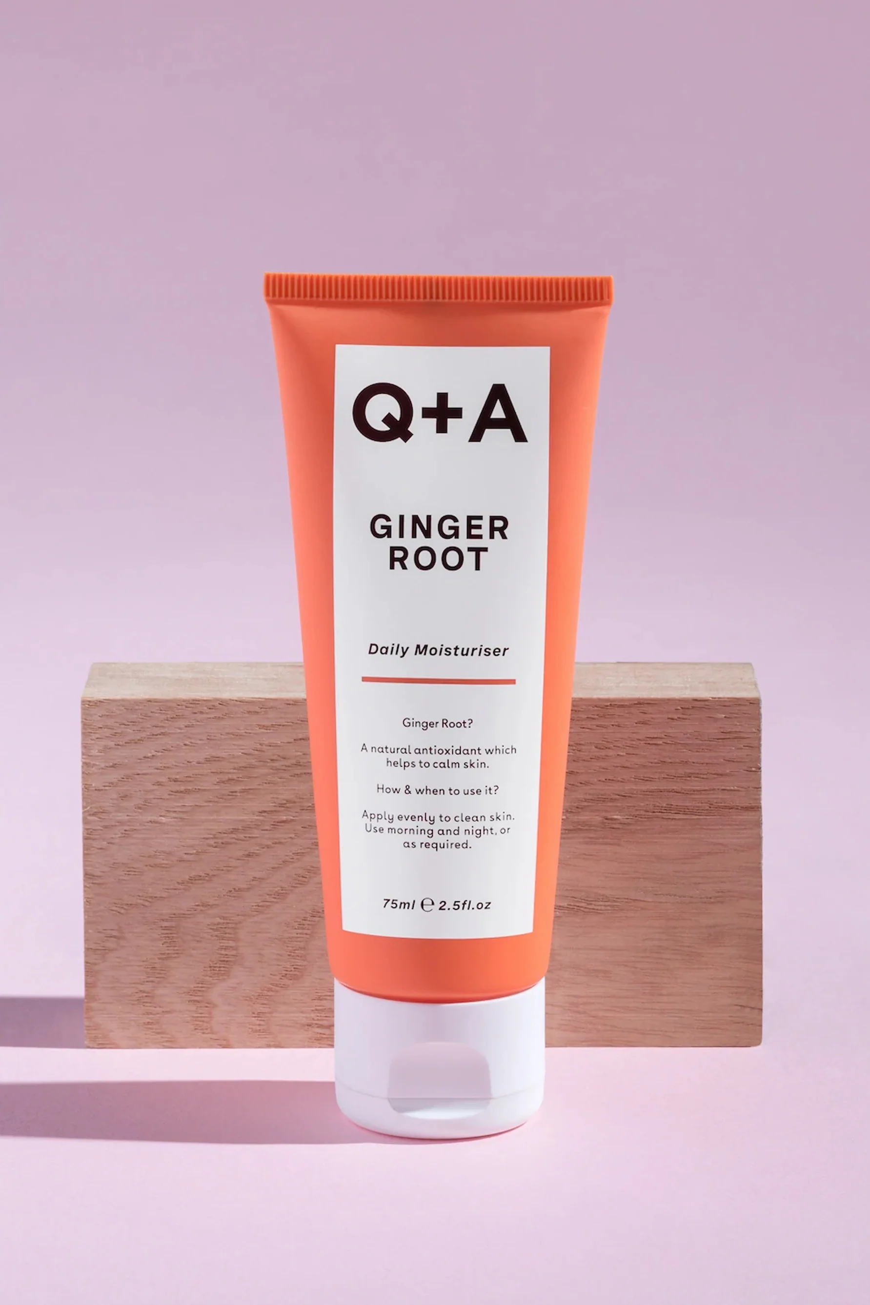 Q+A Ginger Root Daily Moisturiser 75ml - Image 2