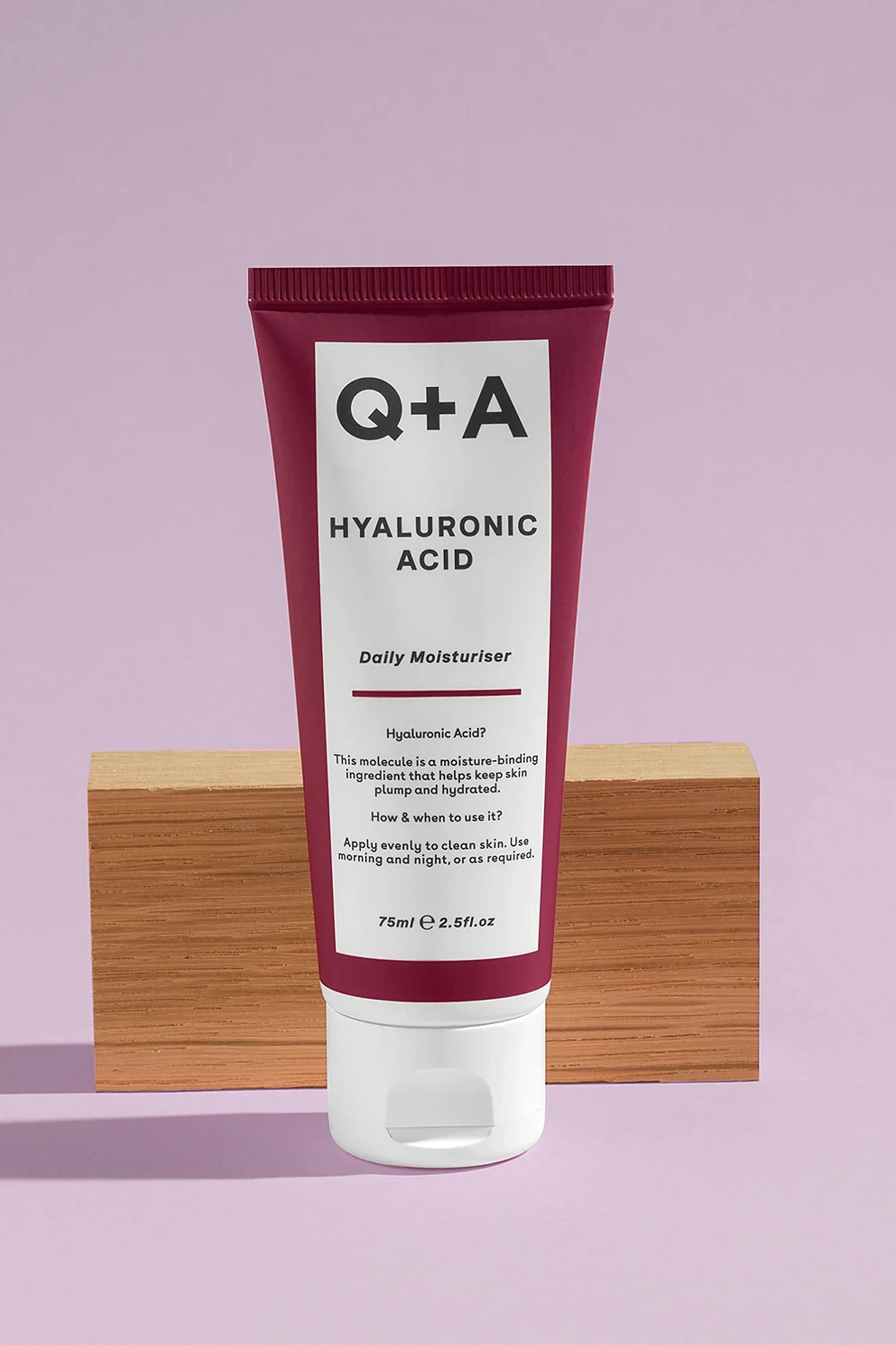 Q+A Hyaluronic Acid Daily Moisturiser 75ml - Image 2