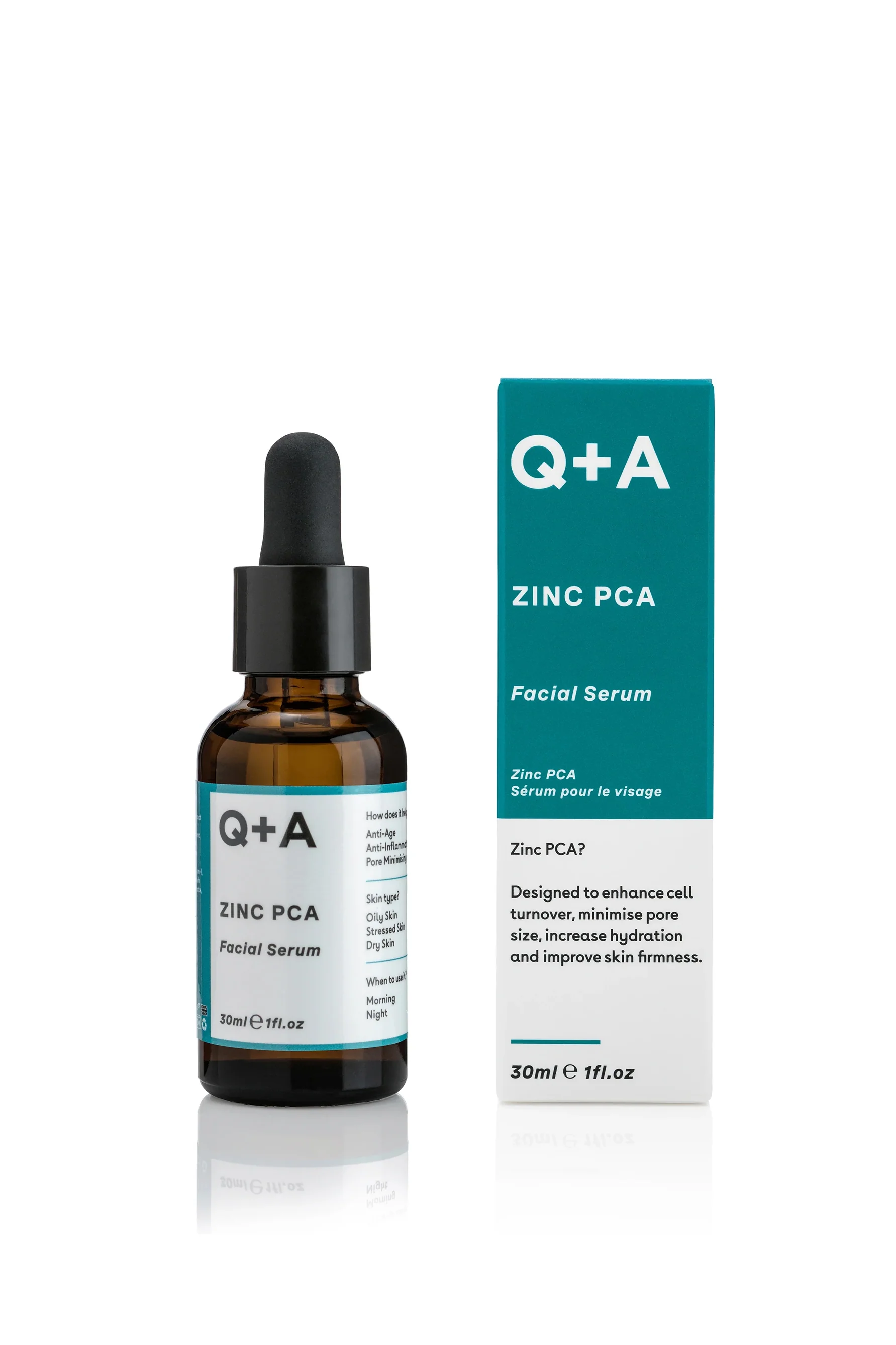 Q+A Zinc PCA Facial Serum 30ml