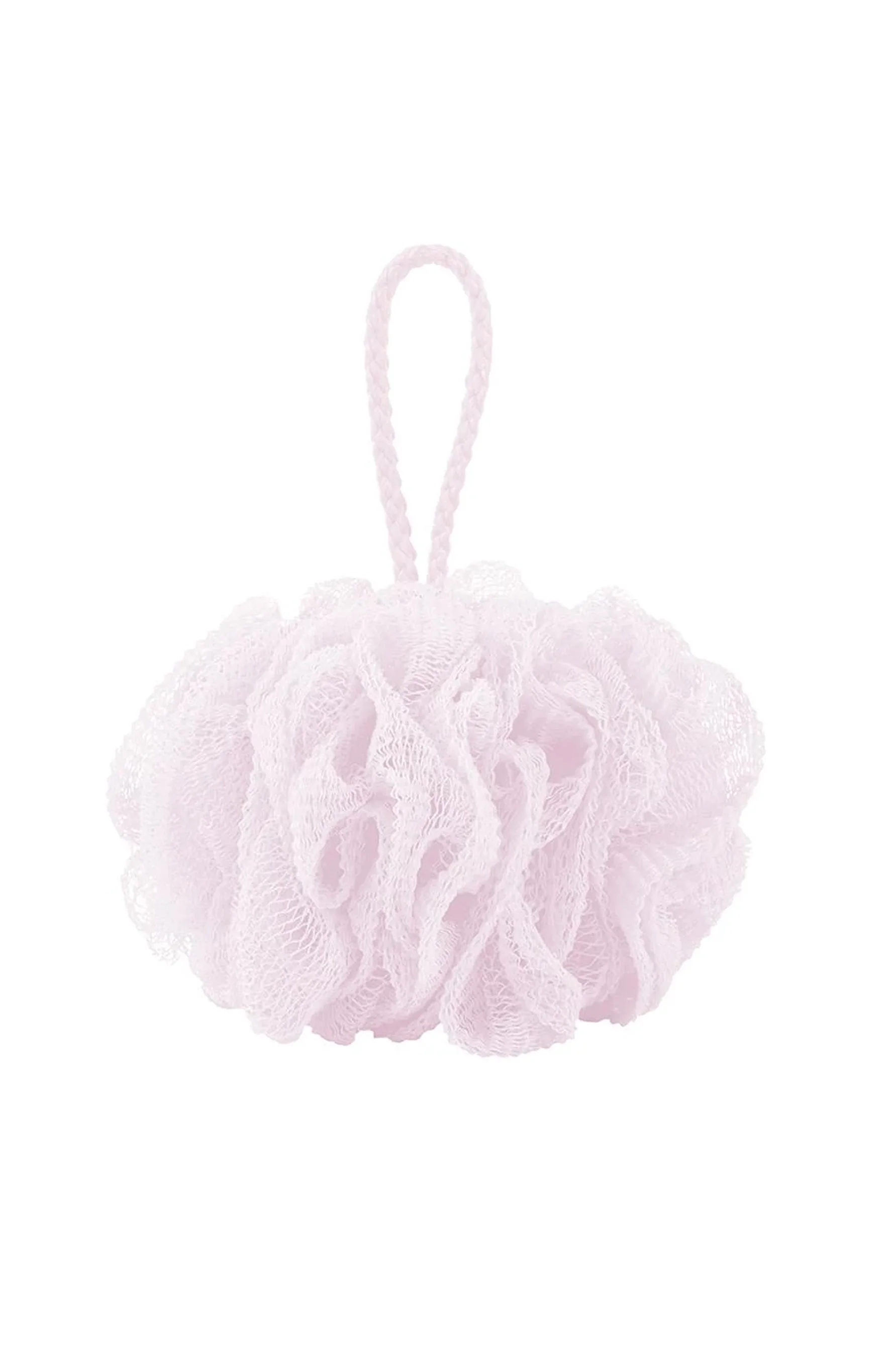 QVS 10-2220 Luxe Bath Puff Pastel Pink