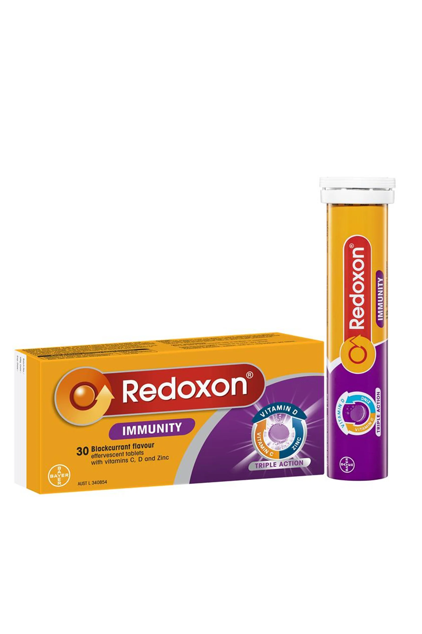 REDOXON Immunity Effervescent Tablets Blackcurrant 30