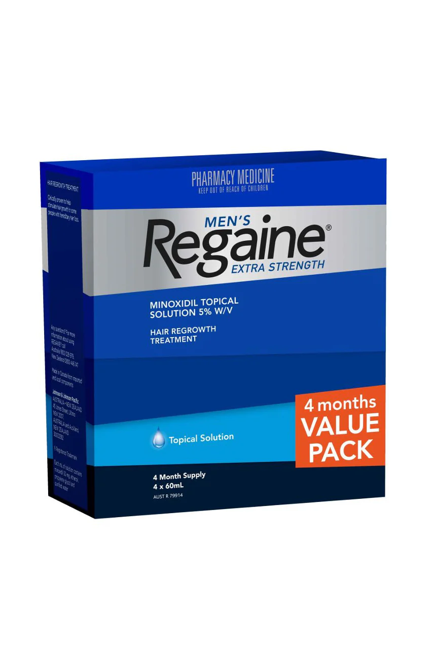 REGAINE Extra Strength Men Solution 4 Months 4x60ml