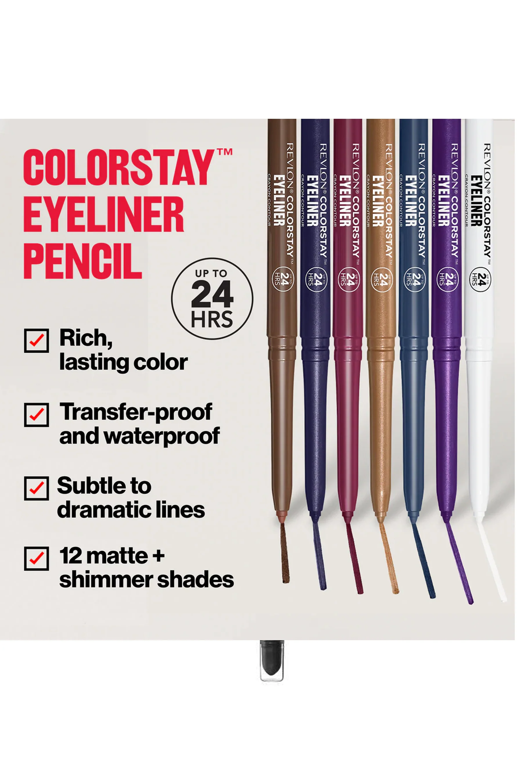REVLON Colorstay Eyeliner Pencil Navy - Image 3