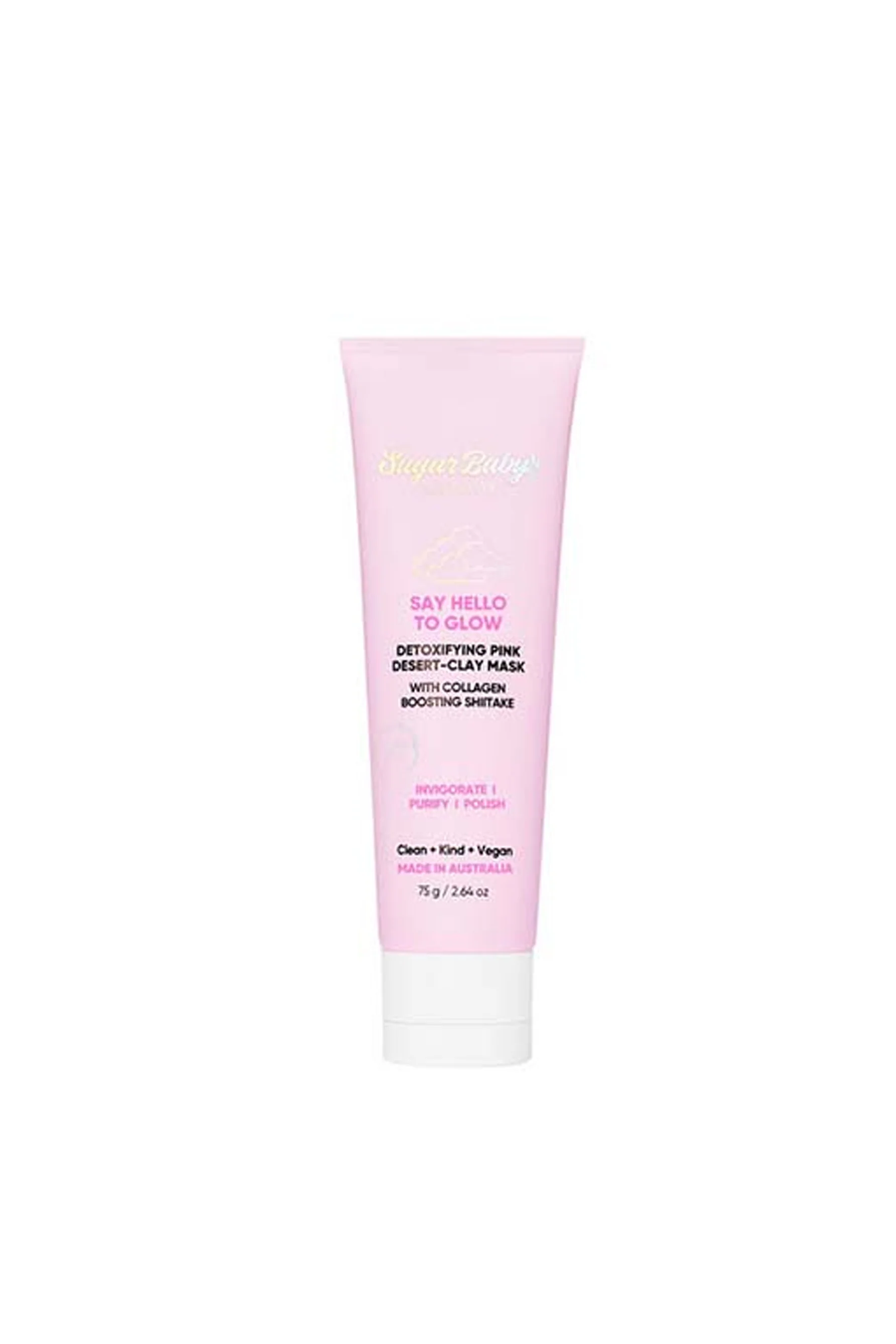 SUGAR BABY Say Hello To Glow Detoxifying Pink Desert Clay Mask 75g