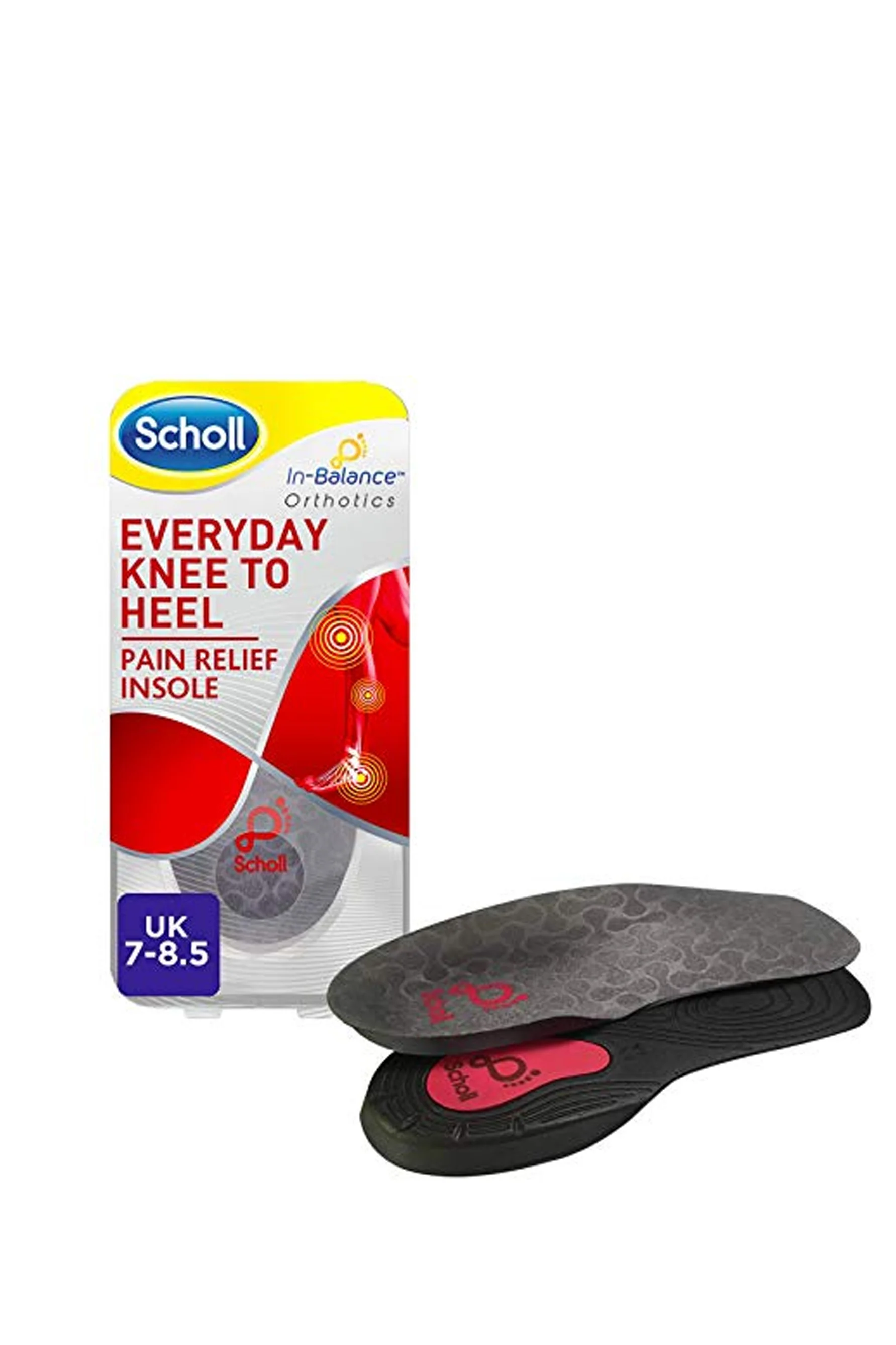 SCHOLL In Balance Knee to Heel Orthotic Insole Medium