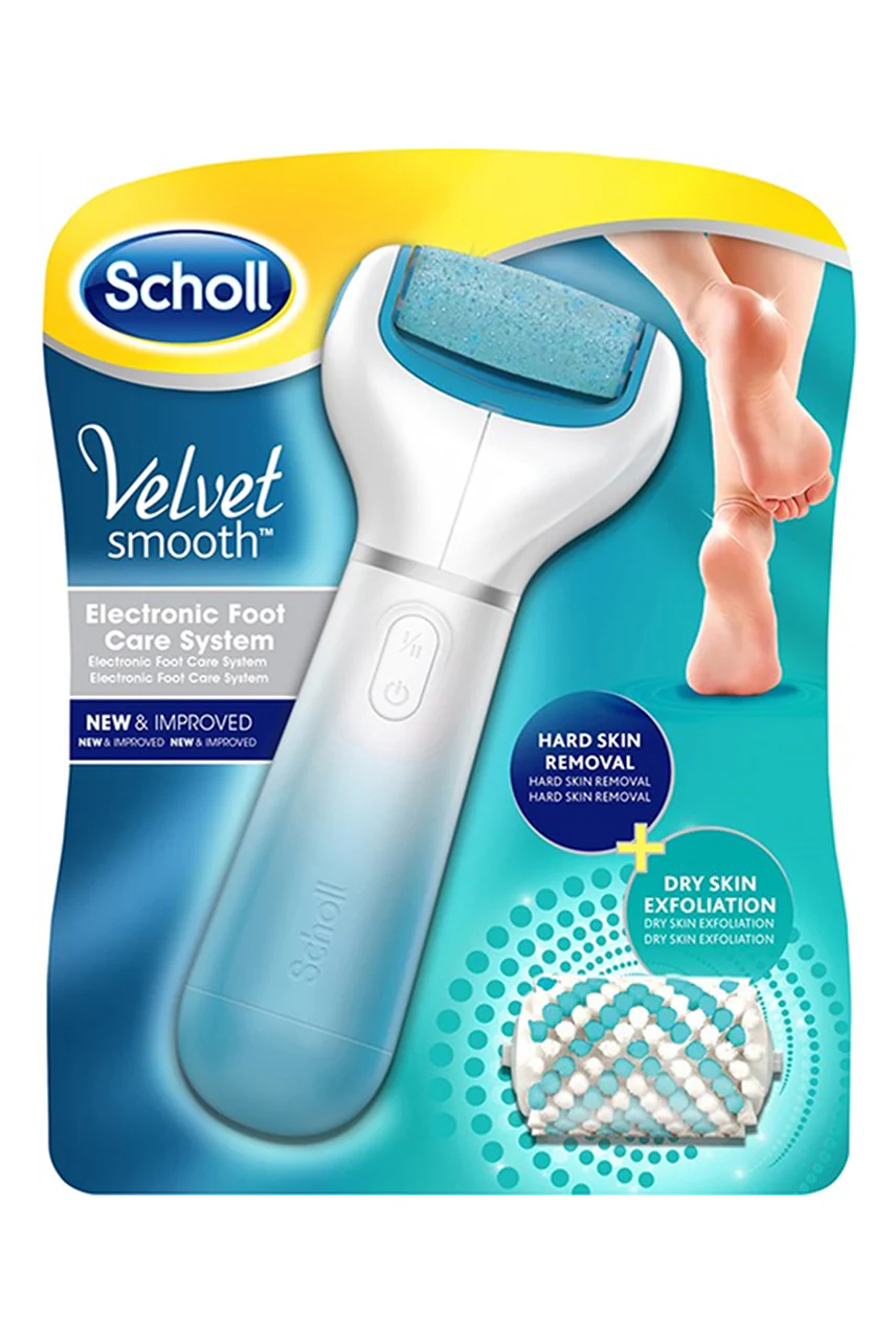SCHOLL Velvet Smooth Pedi +Exfoliating Refill Blue