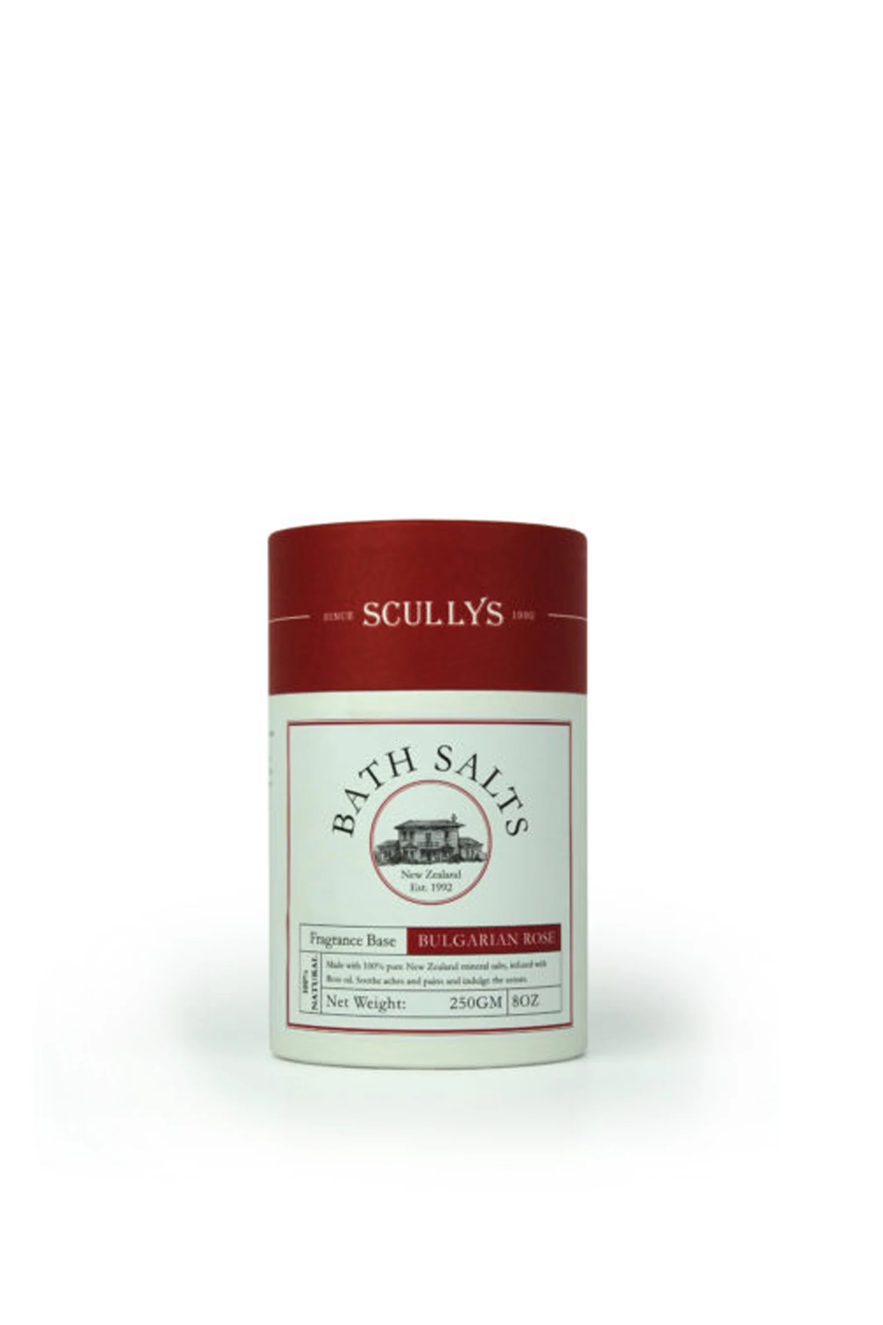 SCULLYS Bulgarian Rose Bath salts 250g