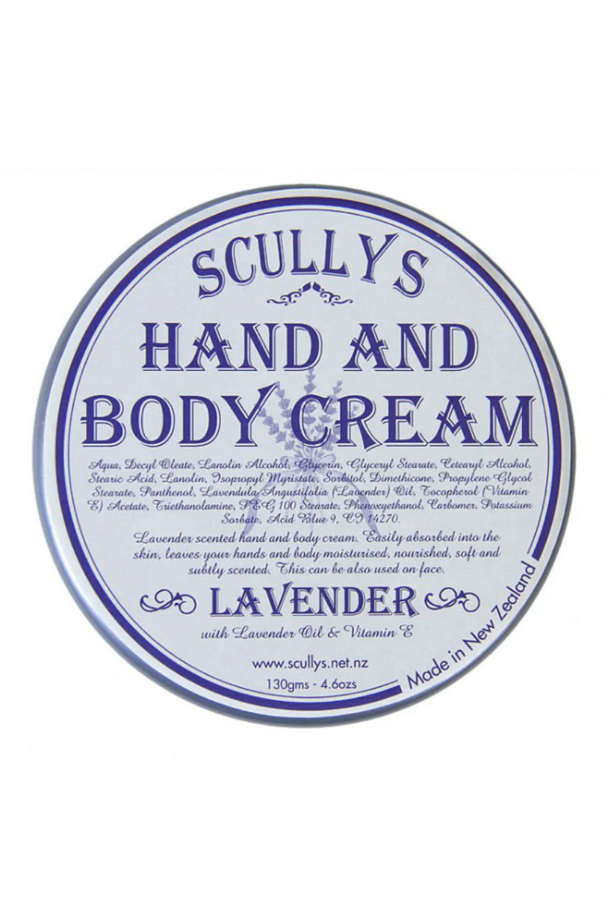 SCULLYS Lavender Hand & Body Cream