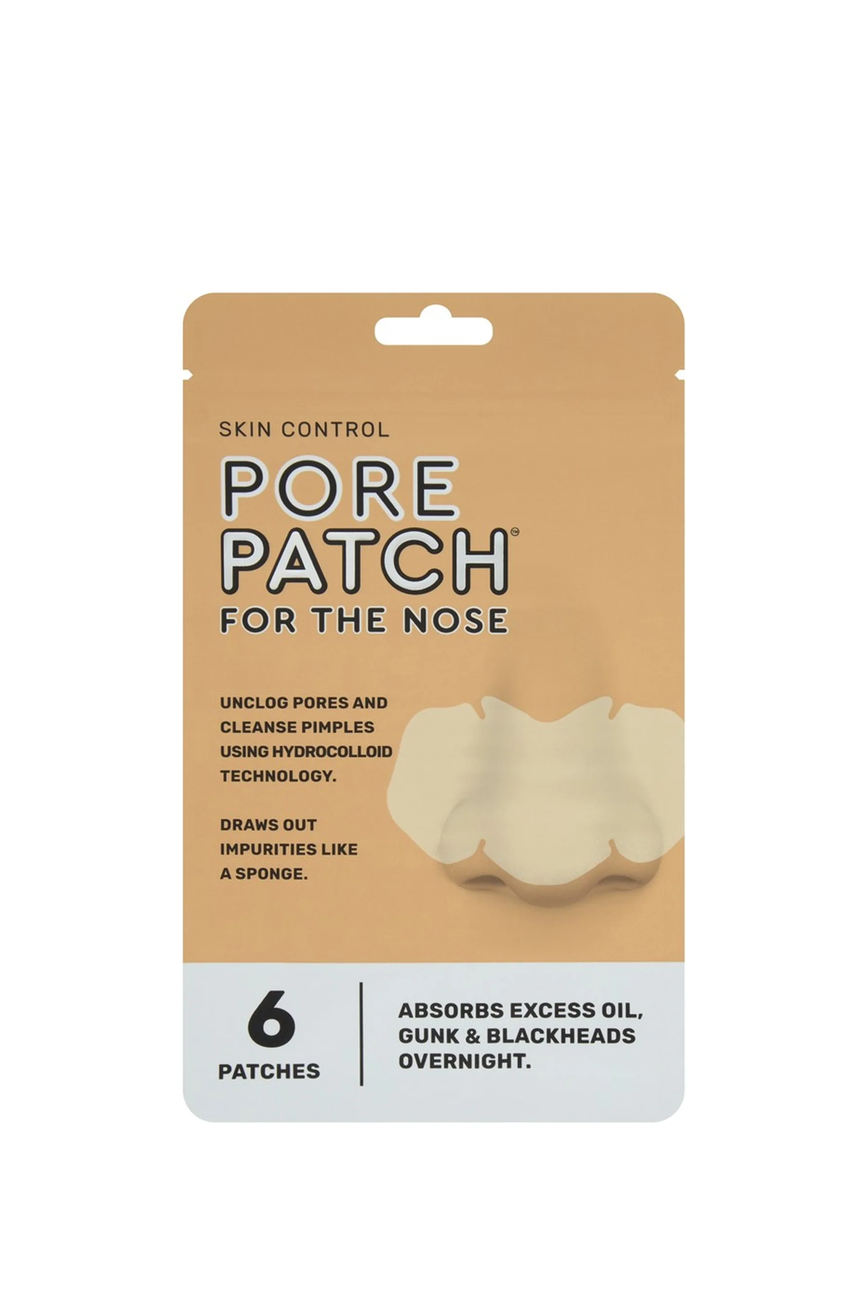 SKIN CONTROL Overnight Pore Patch Nose 6pk