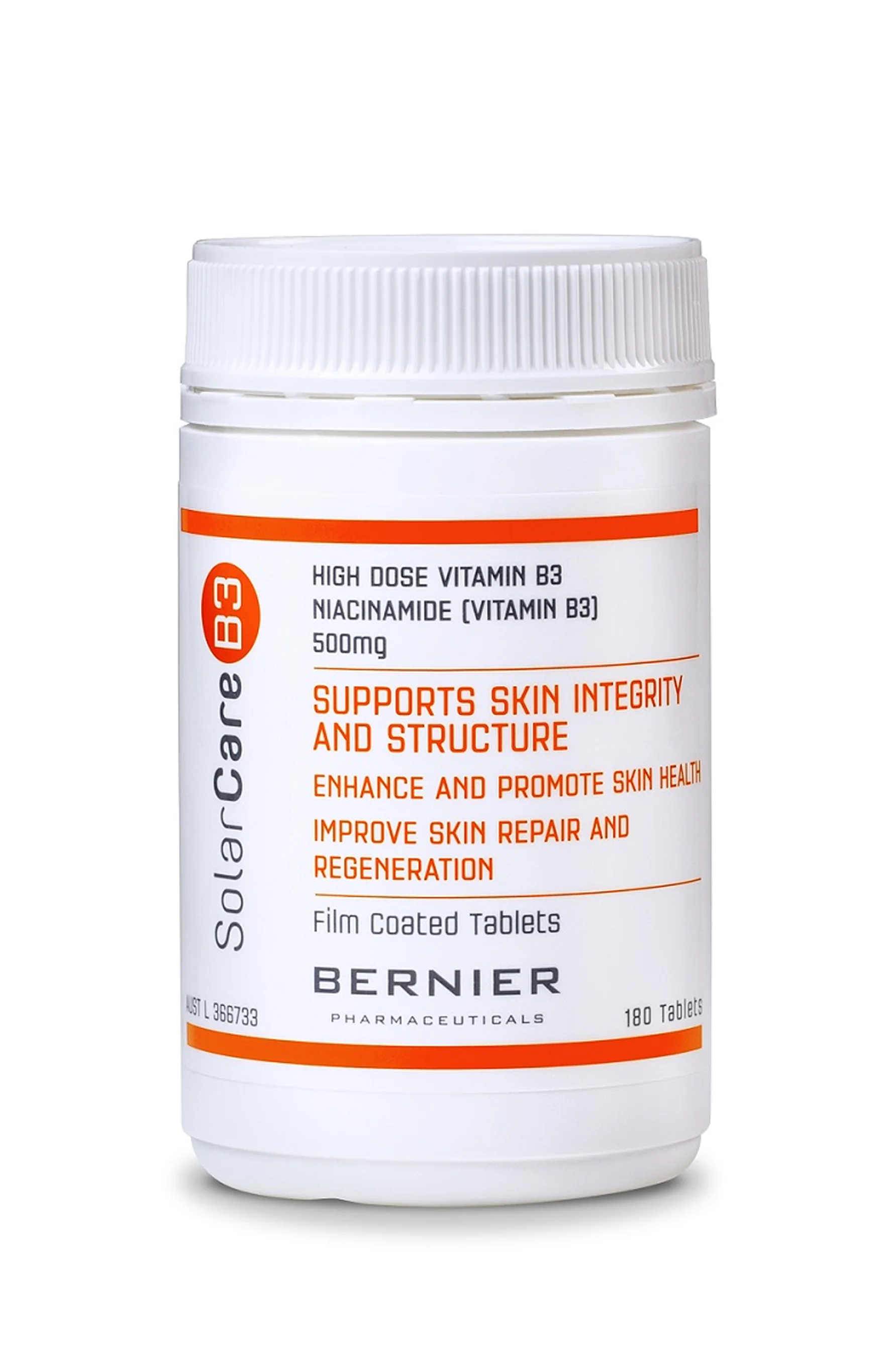 SolarCare B3 High Dose Vitamin B3 500mg 180s