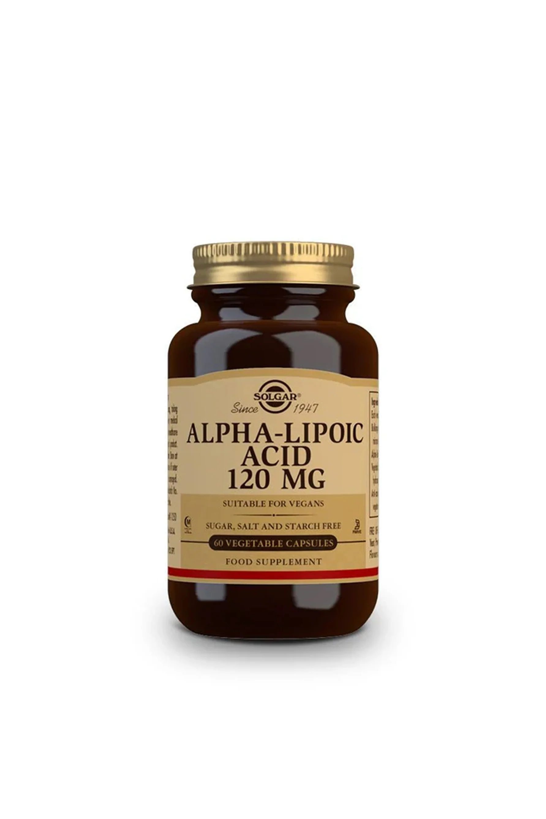 SOLGAR Alpha Lipoic Acid 120mg 60pk