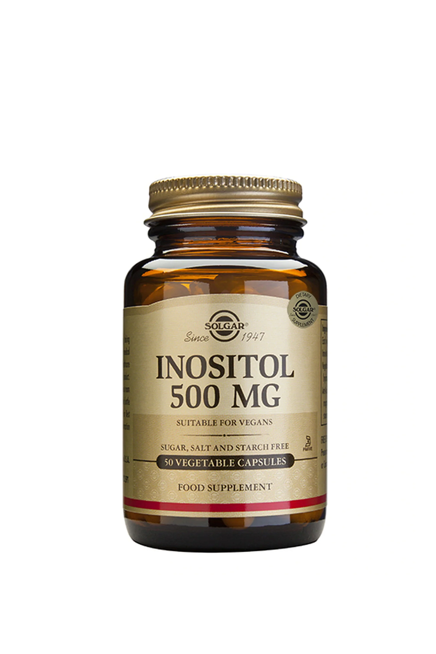 SOLGAR Inositol 500mg 50 Capsules