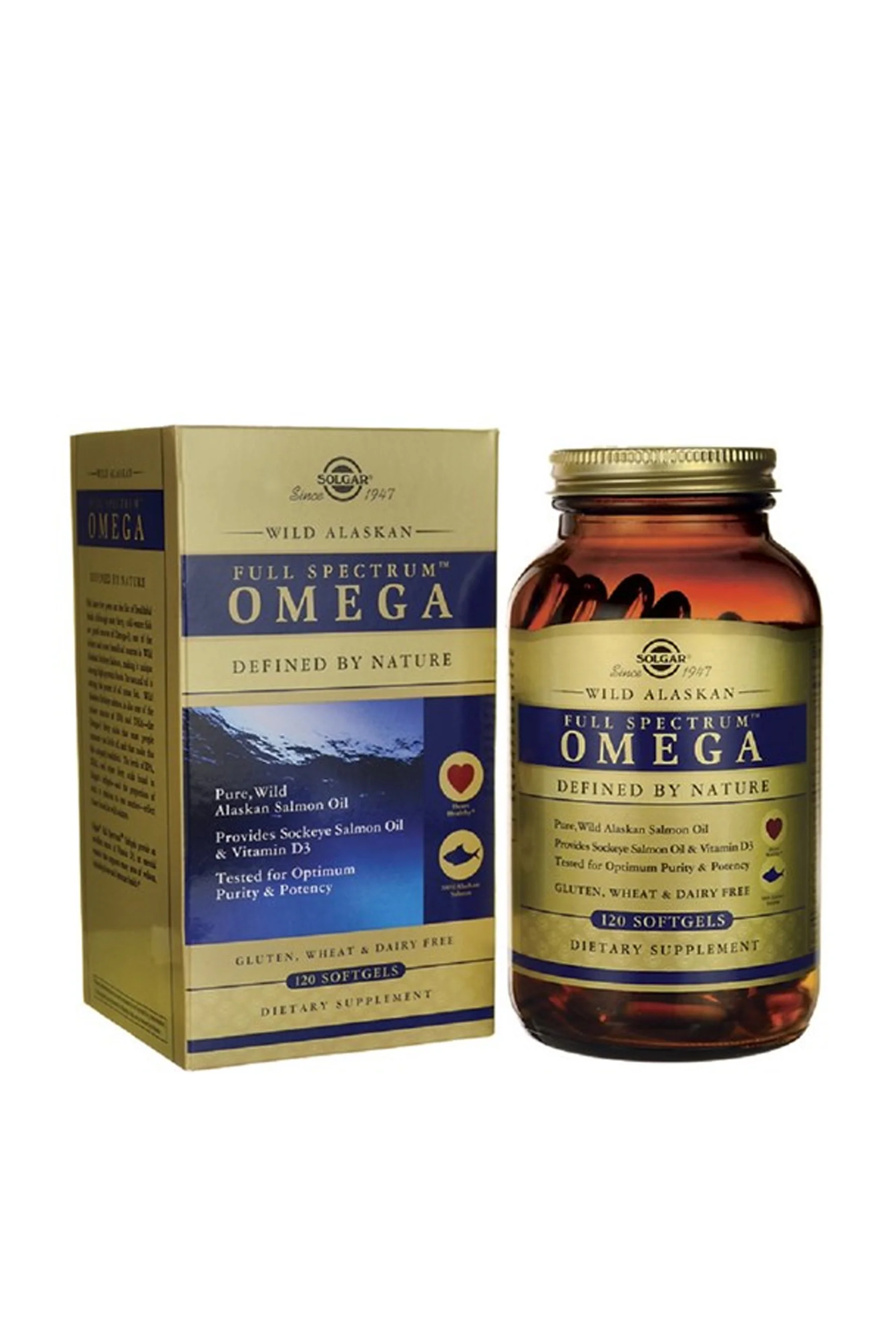 SOLGAR Wild Alaskan Broad Spectrum Omega 120 Caps