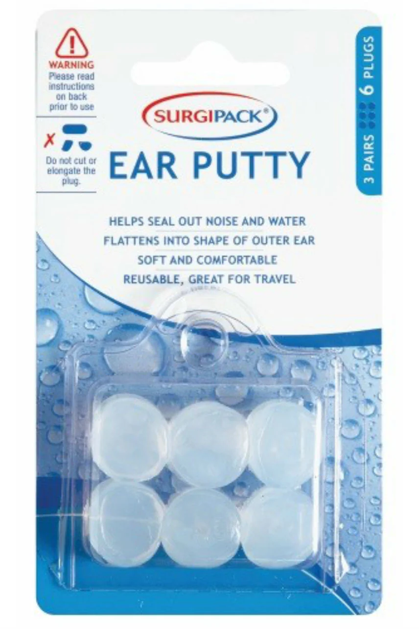 SurgiPack Ear Plug Putty Swim & Noise 3 Pairs