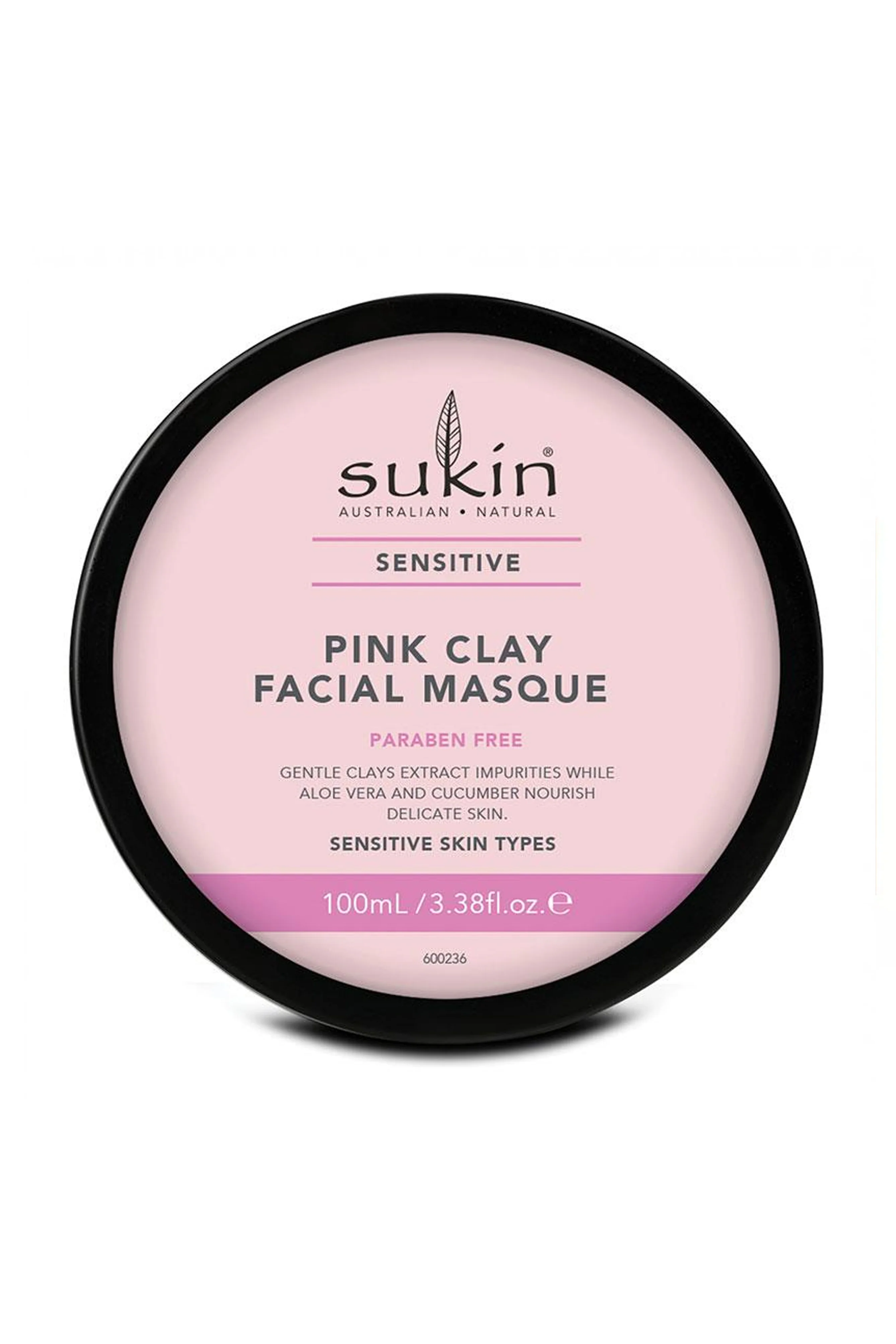 SUKIN Facial Pink Clay Facial Masque 100ml