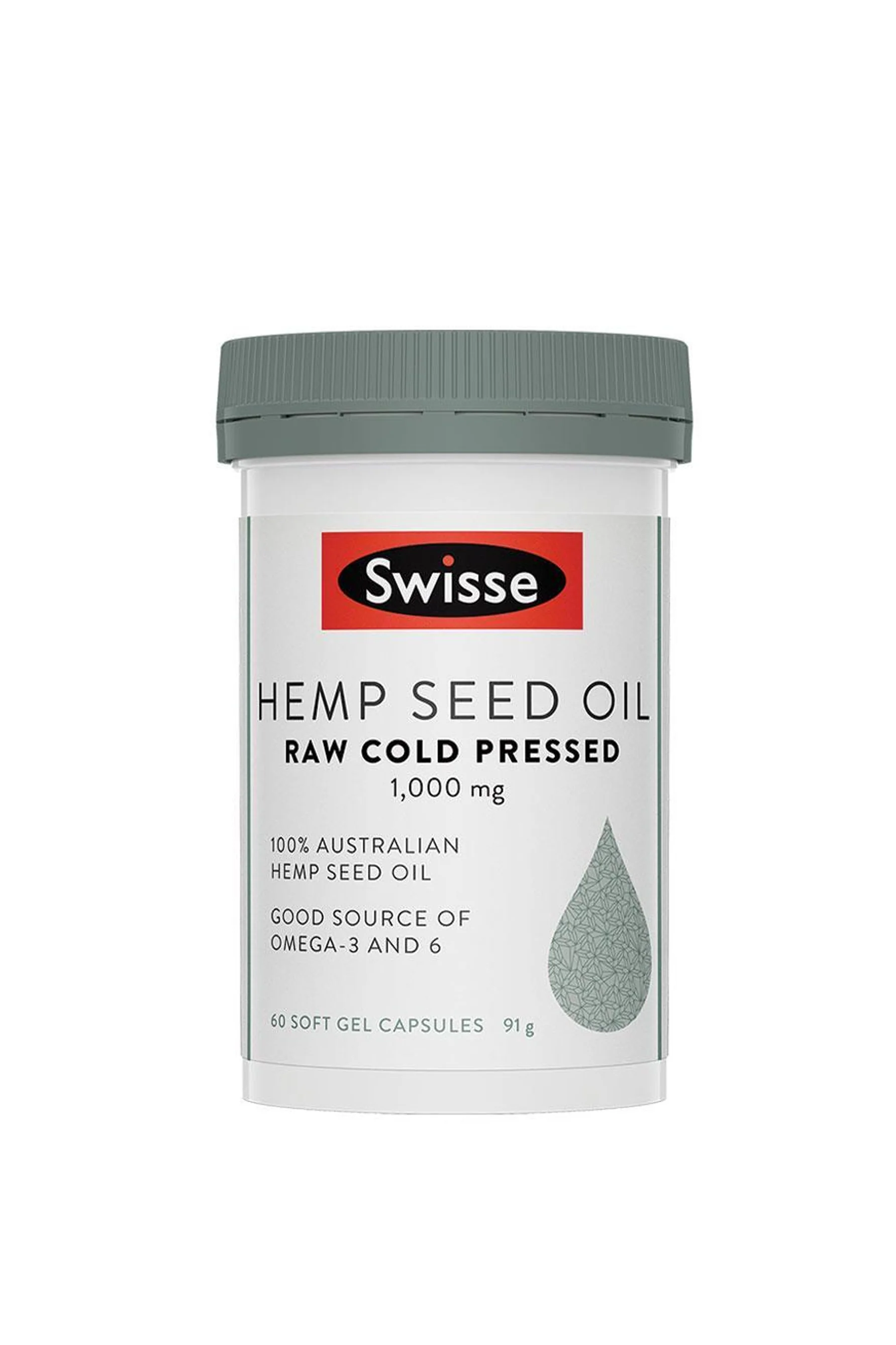 SWISSE Hemp Seed Oil 60 Caps