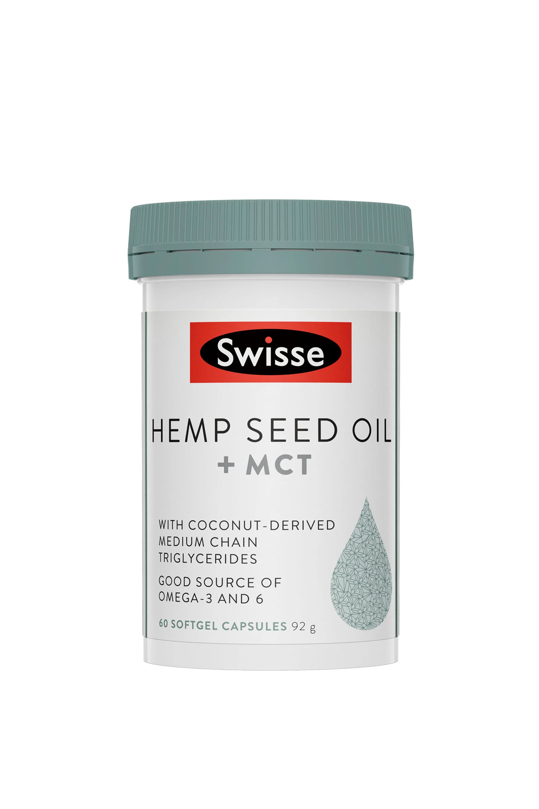 SWISSE Hemp Seed Oil +MCT 60 Caps