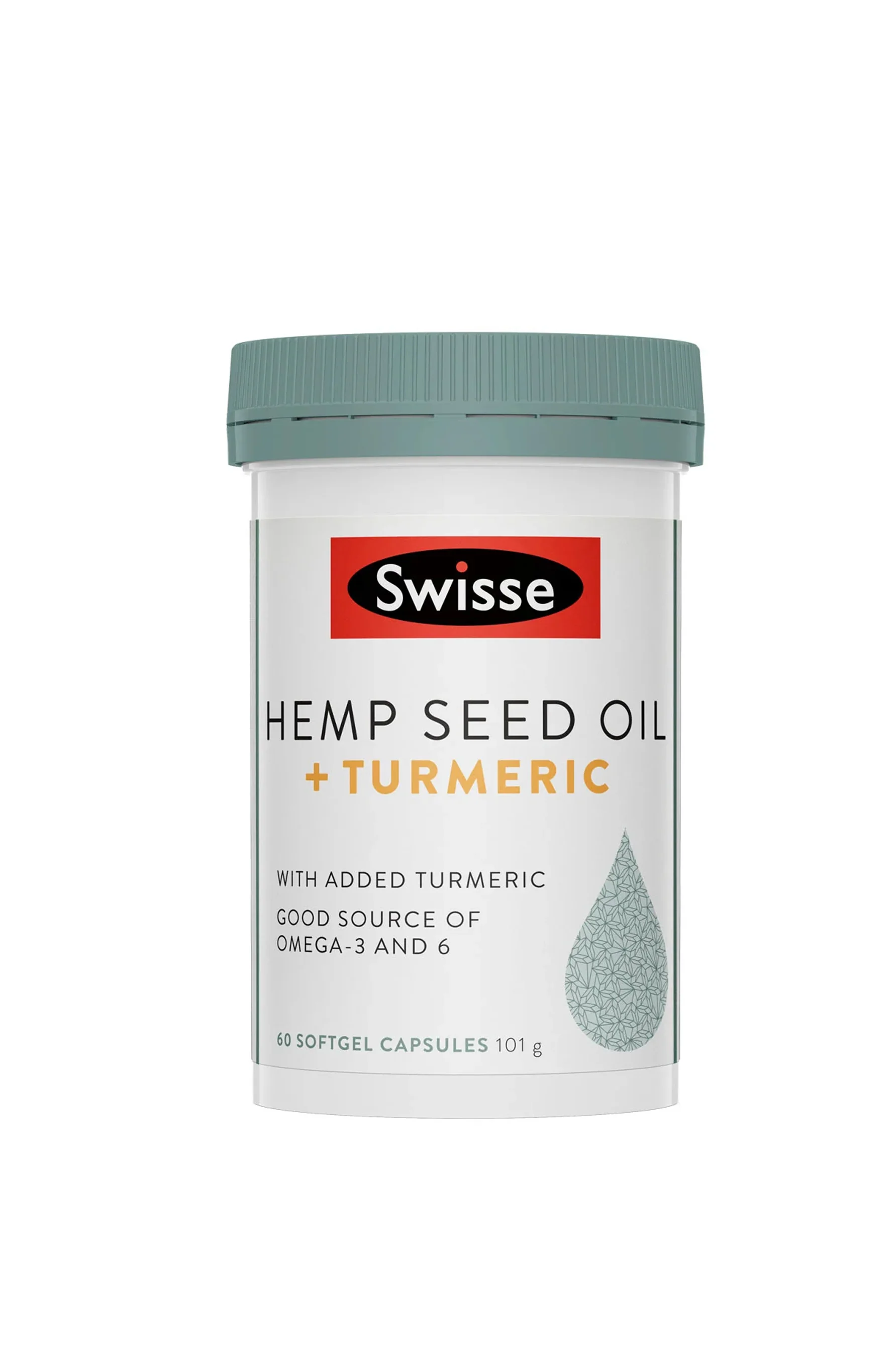 SWISSE Hemp Seed Oil +Tumeric 60 Caps