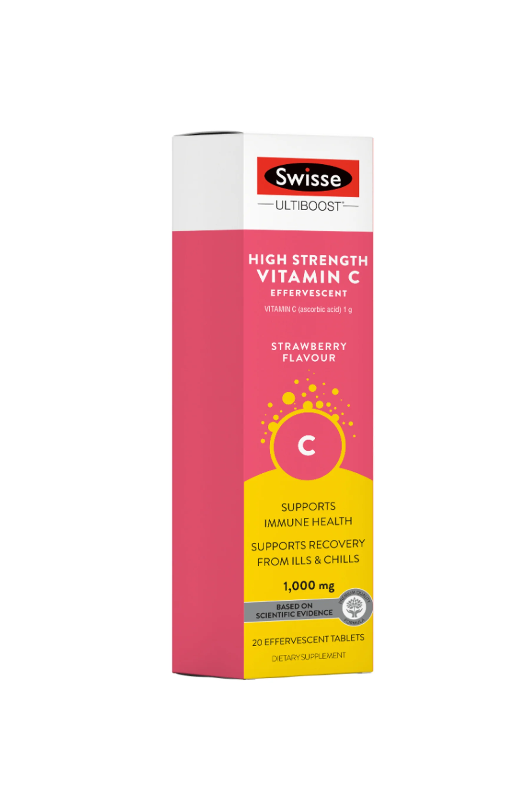 SWISSE Ultiboost High Strength Vitamin C Effervescent 20 Tablets