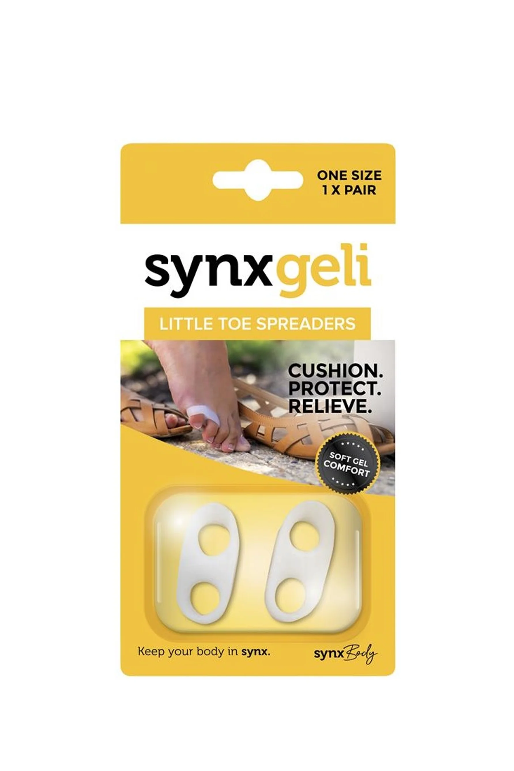 SYNXGELI Toe Spreaders Little Toe 1 Pair