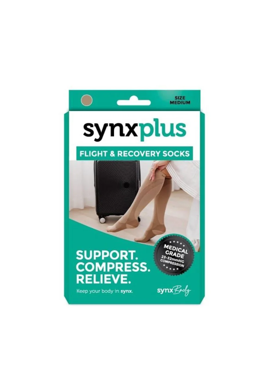 Synxplus Flight & Recovery Socks Beige Medium