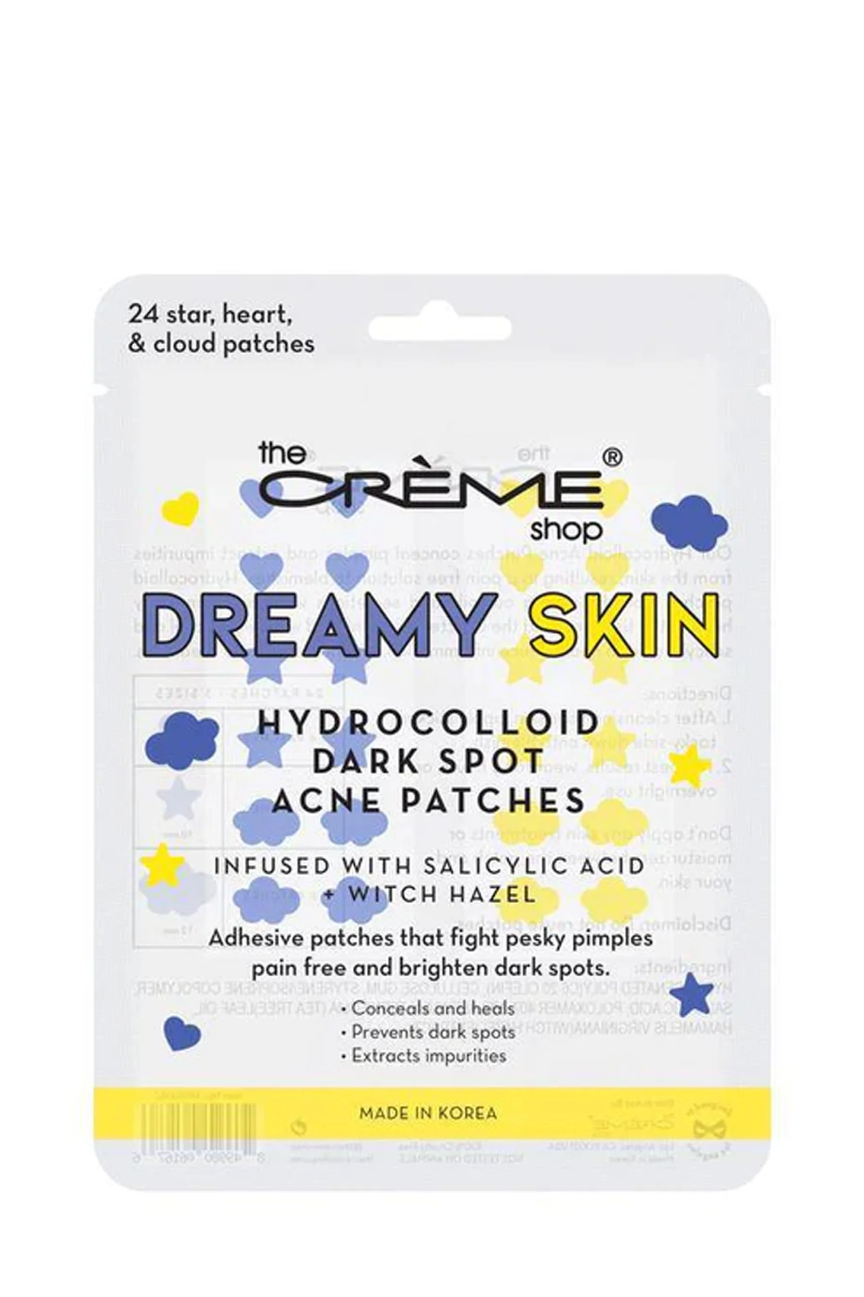 THE CREME SHOP Acne Patch Dreamy Skin Hydrocolloid Overnight Acne Patches Infused with Retinol 24