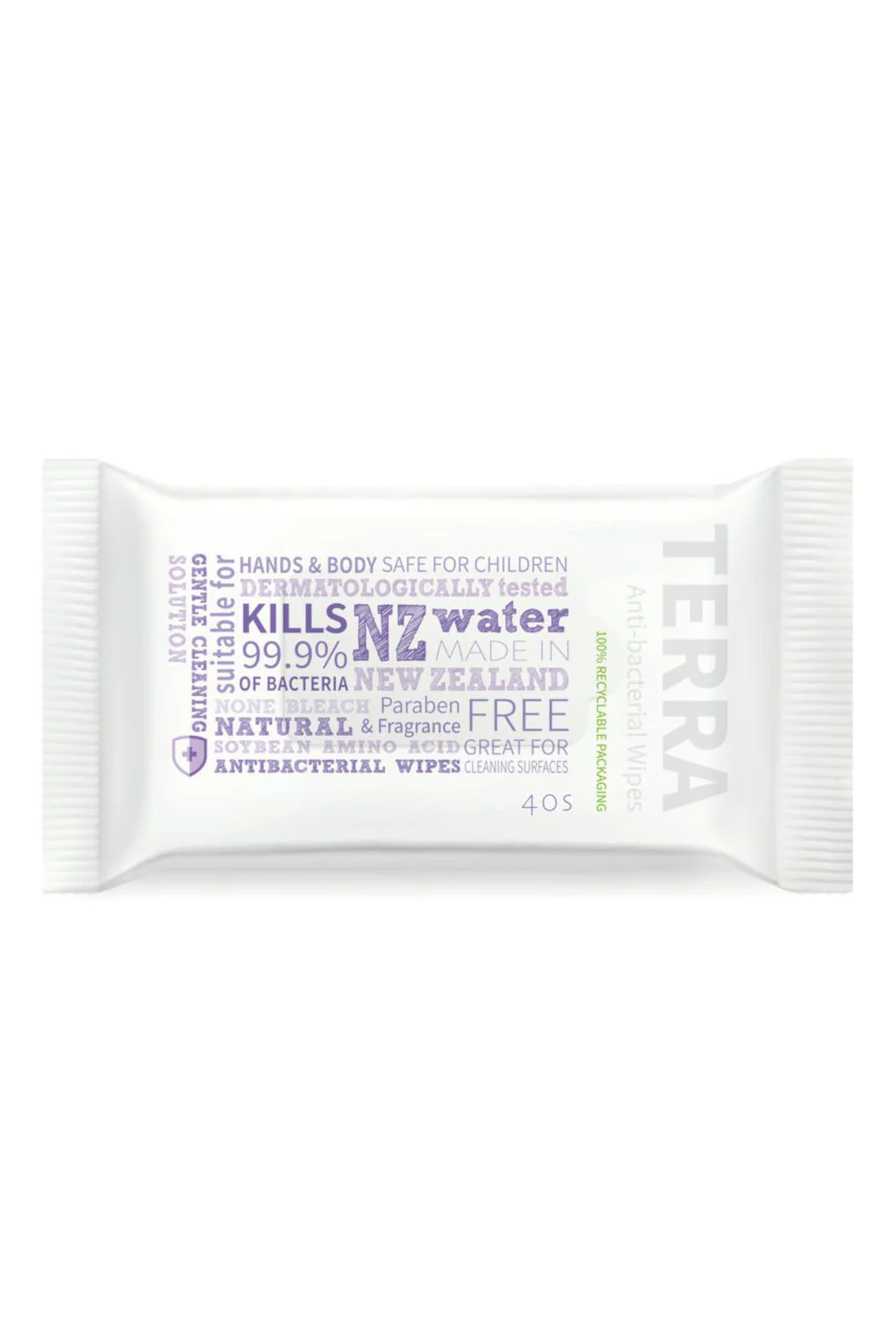 TERRA Antibacterial Wipes 40