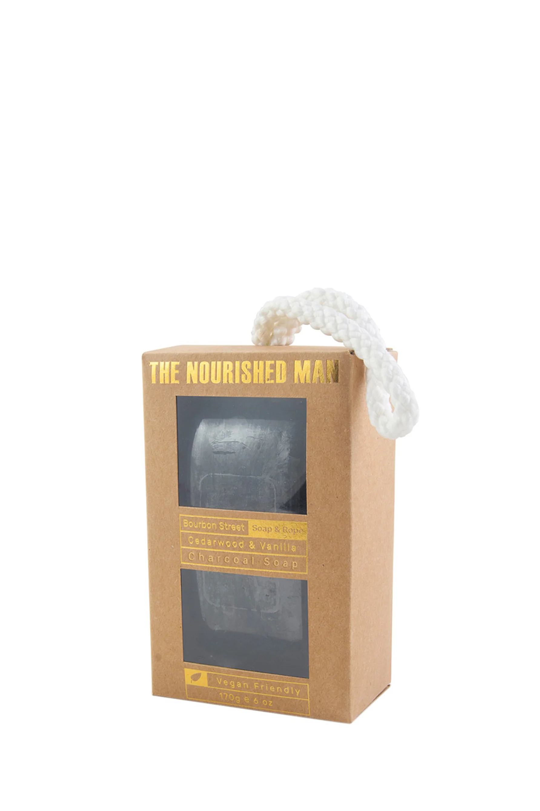 The Nourished Man Soap Rope Charcoal