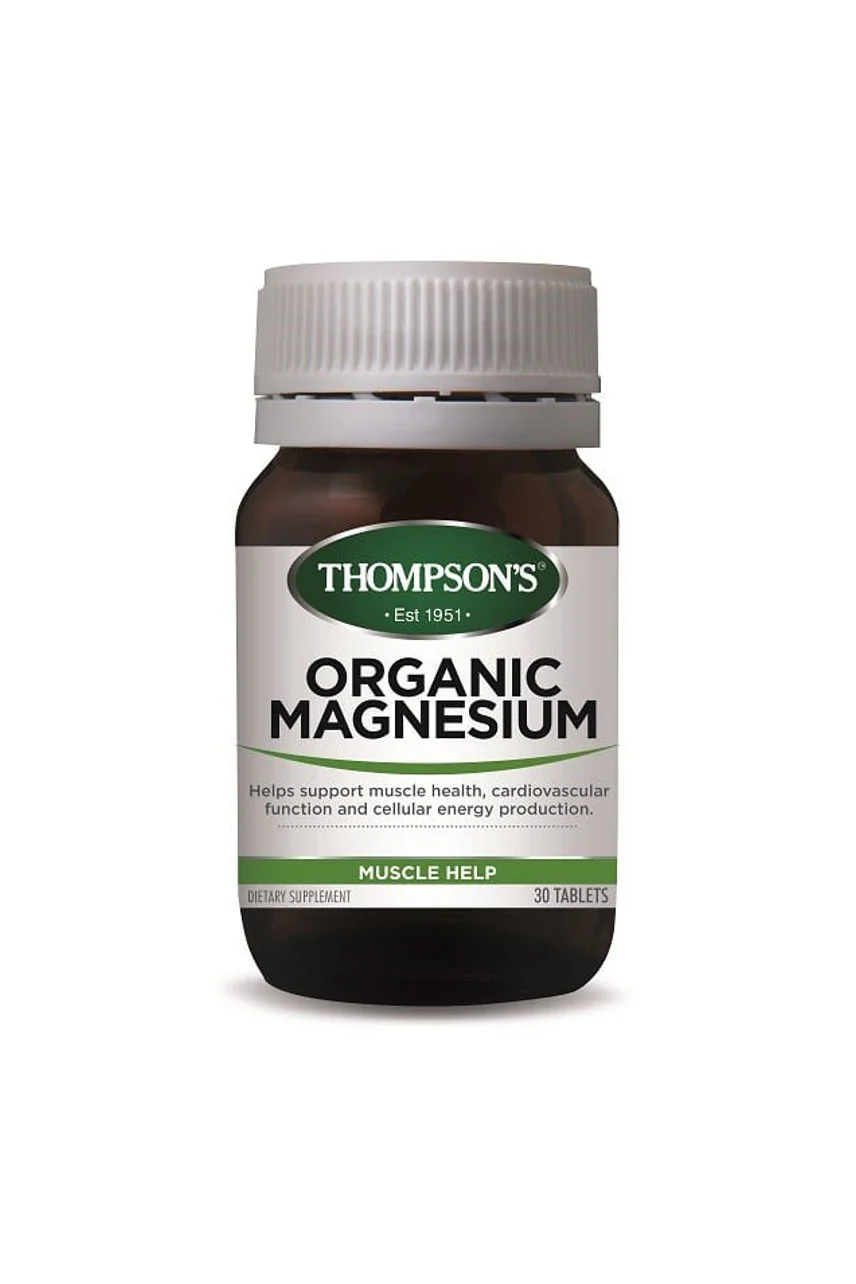 THOMPSONS Organic Magnesium 30tabs